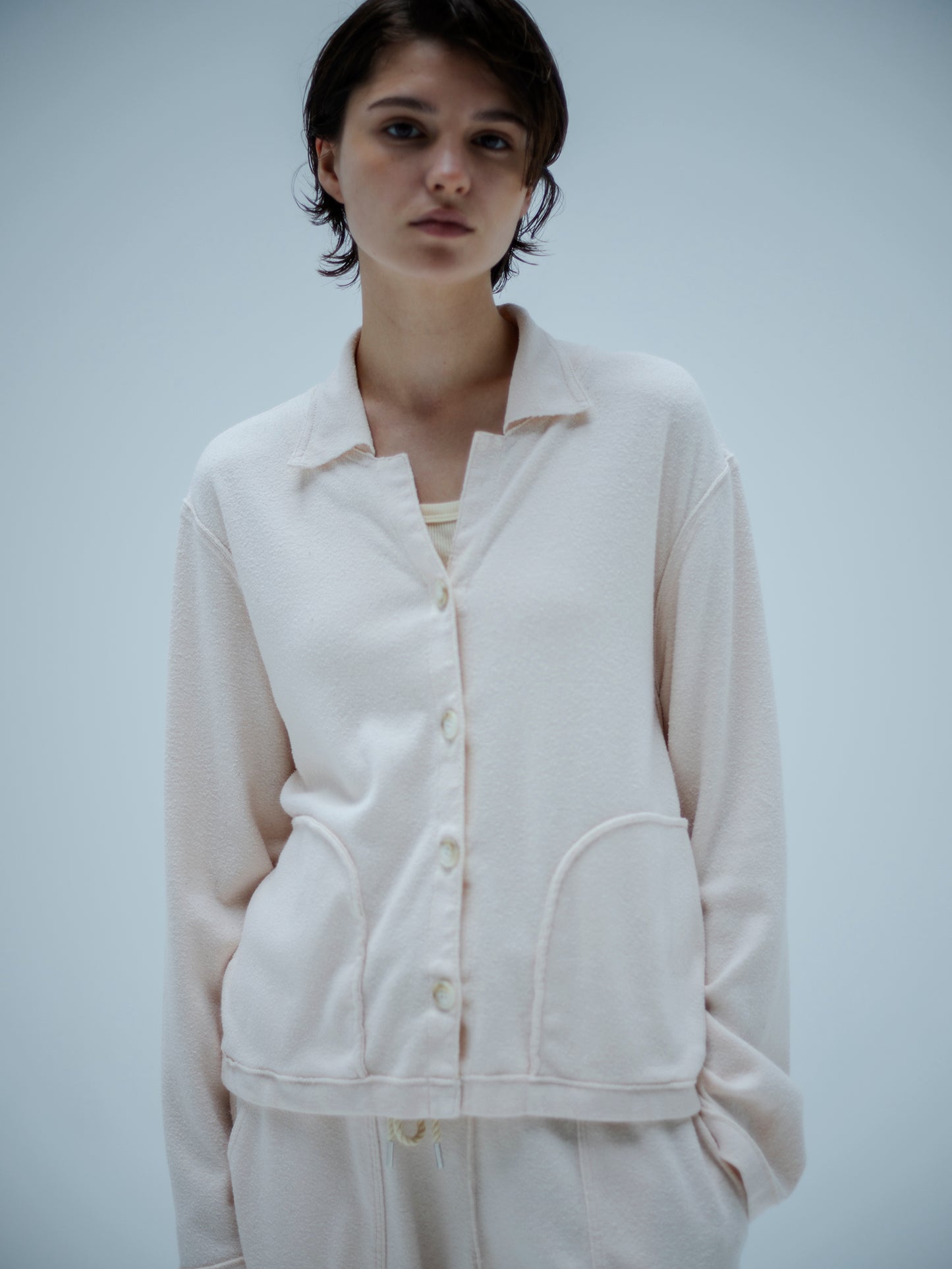 COTTON SILK OUTSEAM JACKET