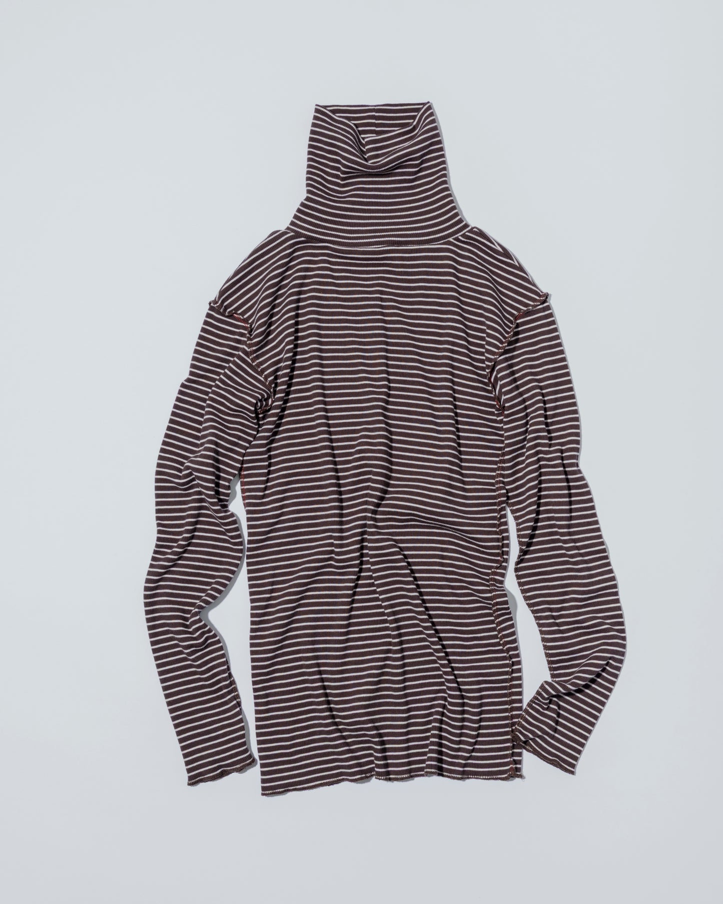 【Pre-order】BORDER SOFT RIB TURTLENECK