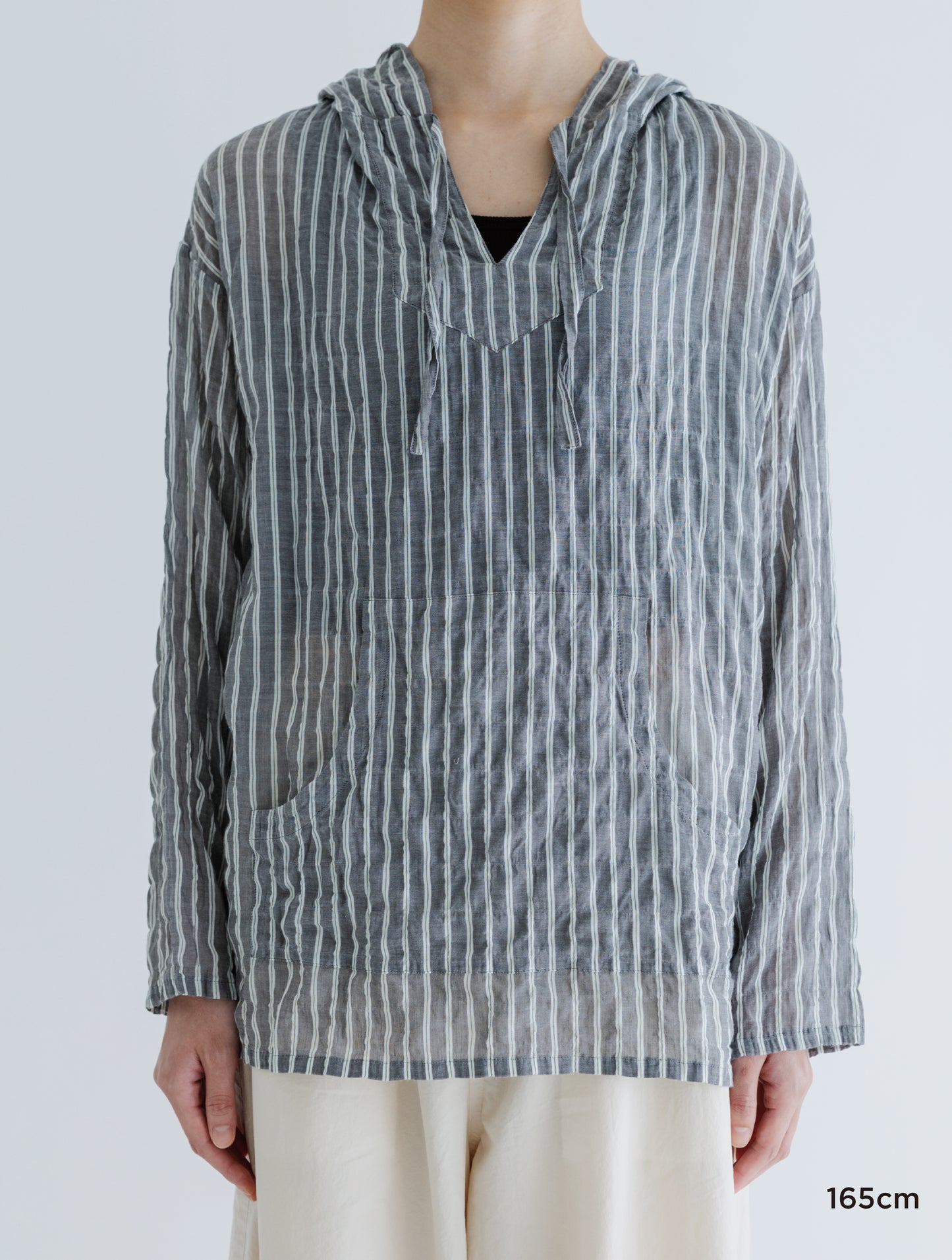 STRIPED LIGHT PARKA