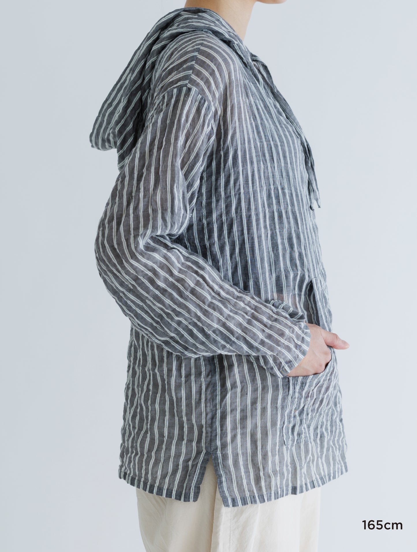 STRIPED LIGHT PARKA