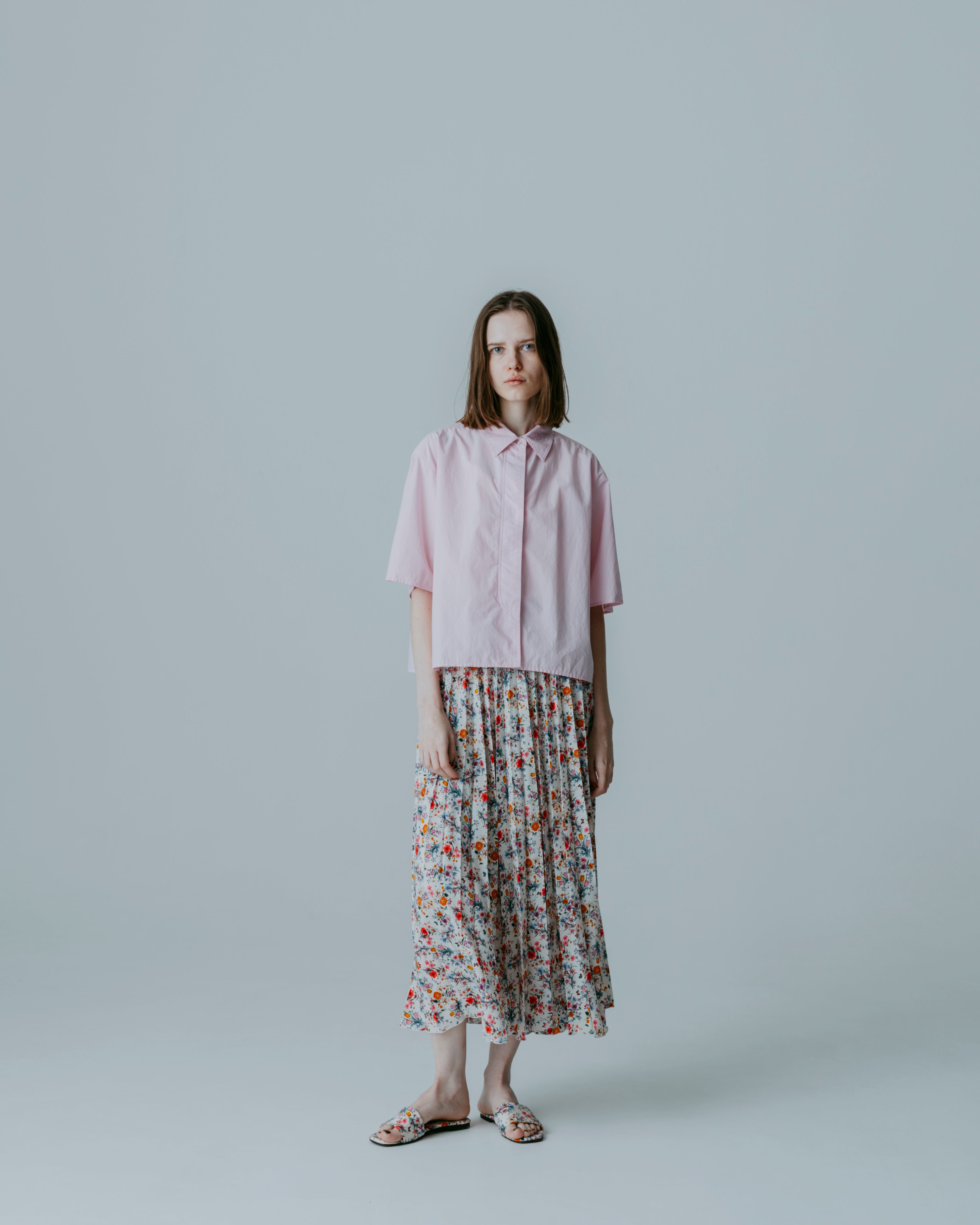 MEYAME 花柄フレアスカート PLEATED SKIRT (FLOWER) – MEYAME