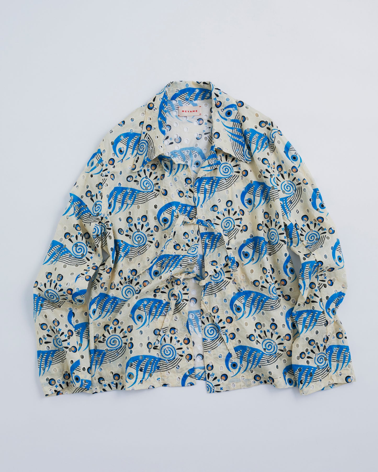 LACE PRINT BLOUSE JACKET