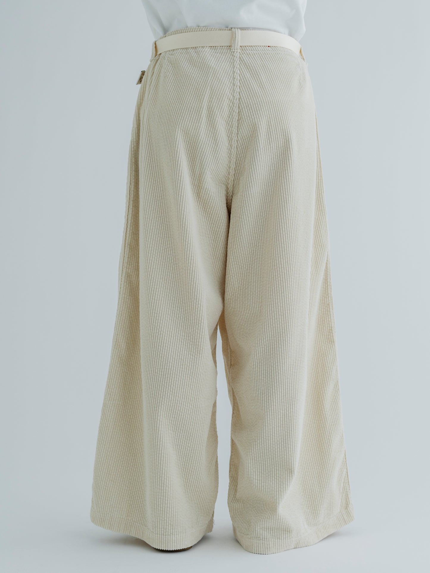 CORDUROY SIDE LINE WIDE PANTS