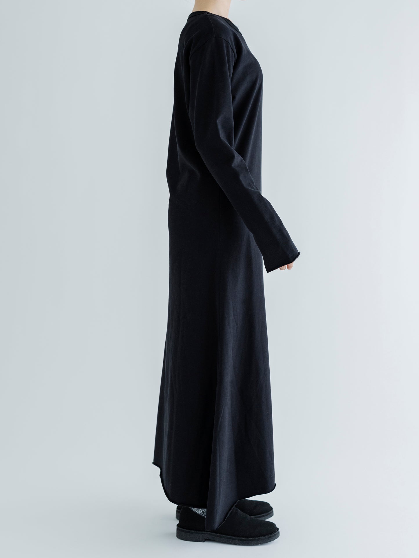 A-LINE SLEEVE SLIT DRESS