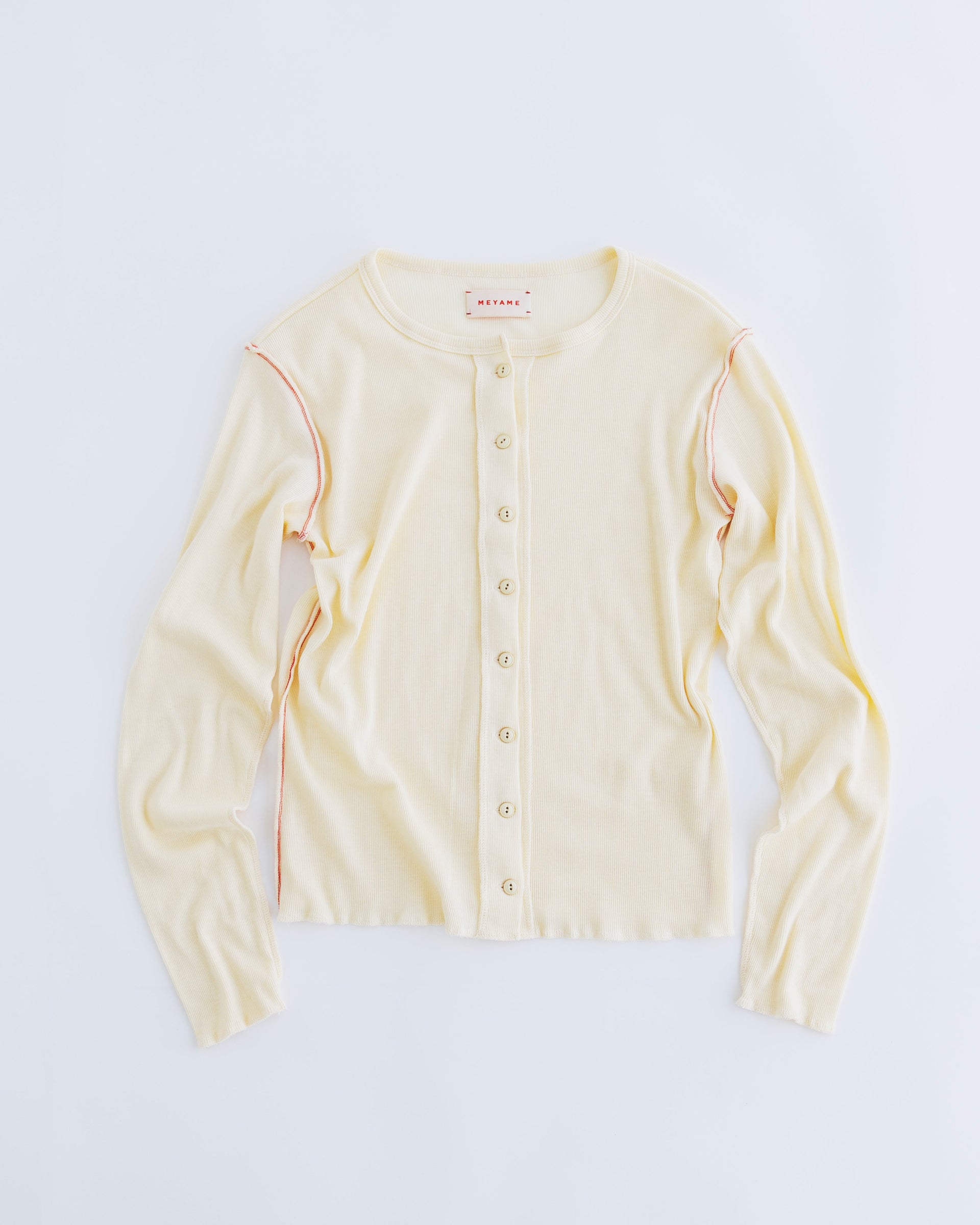 SIDE STITCH RIB CARDIGAN – MEYAME 