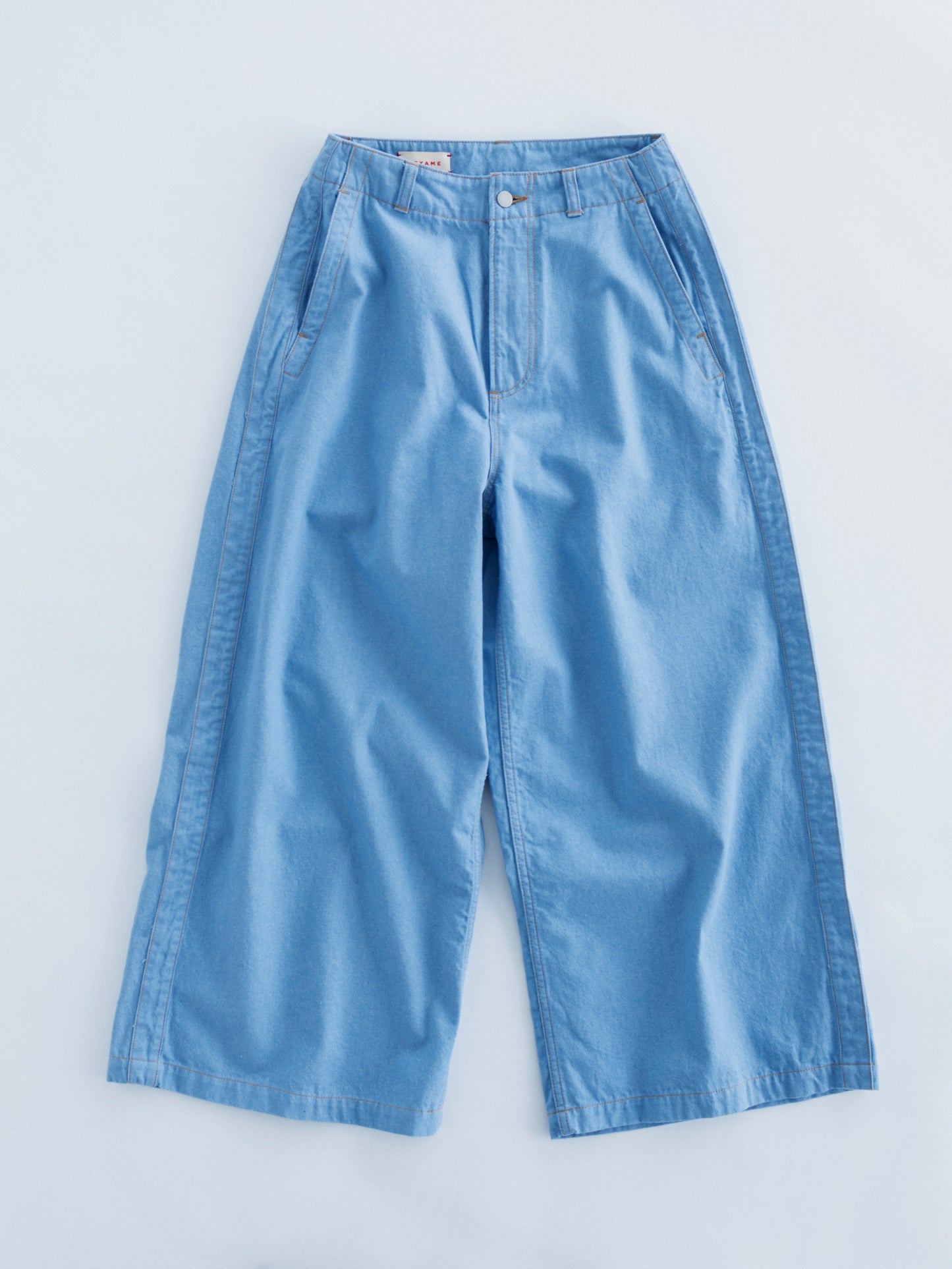 DENIM SIDE LINE WIDE PANTS