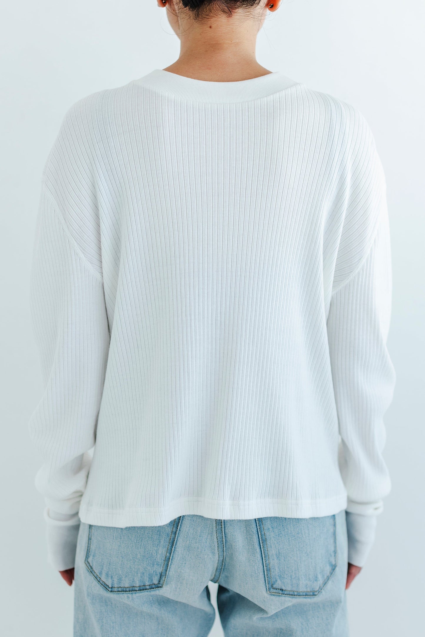 FRONT AND BACK RIB PULLOVER