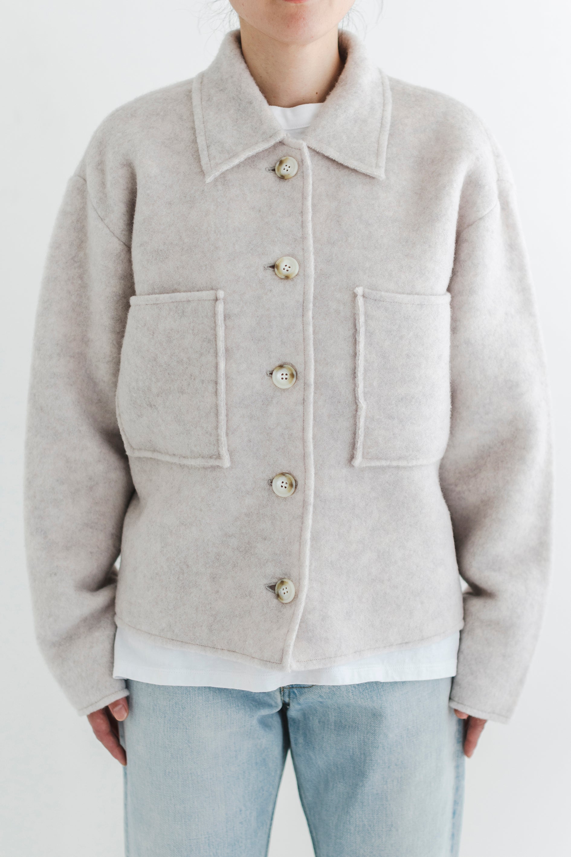 LIGHT WOOL SHORT JACKET