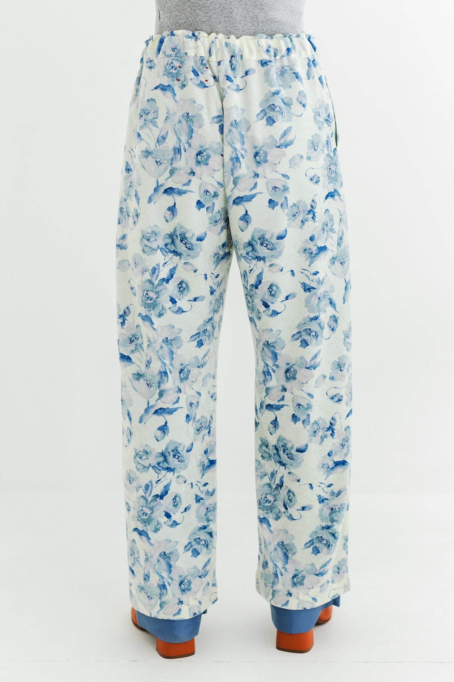 FLORAL VELOUR DOUBLE PANTS