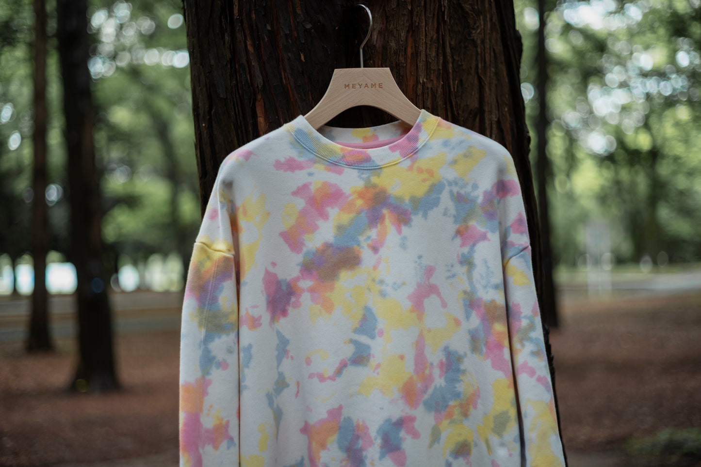 【Pre-order】TIE-DYE SWITCHING PATTERN SWEAT (BRUSHED LINING)