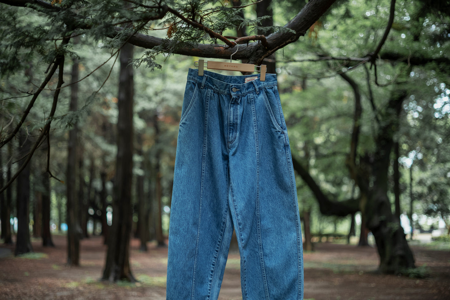 【Pre-order】DENIM WIDE TUCK PANTS