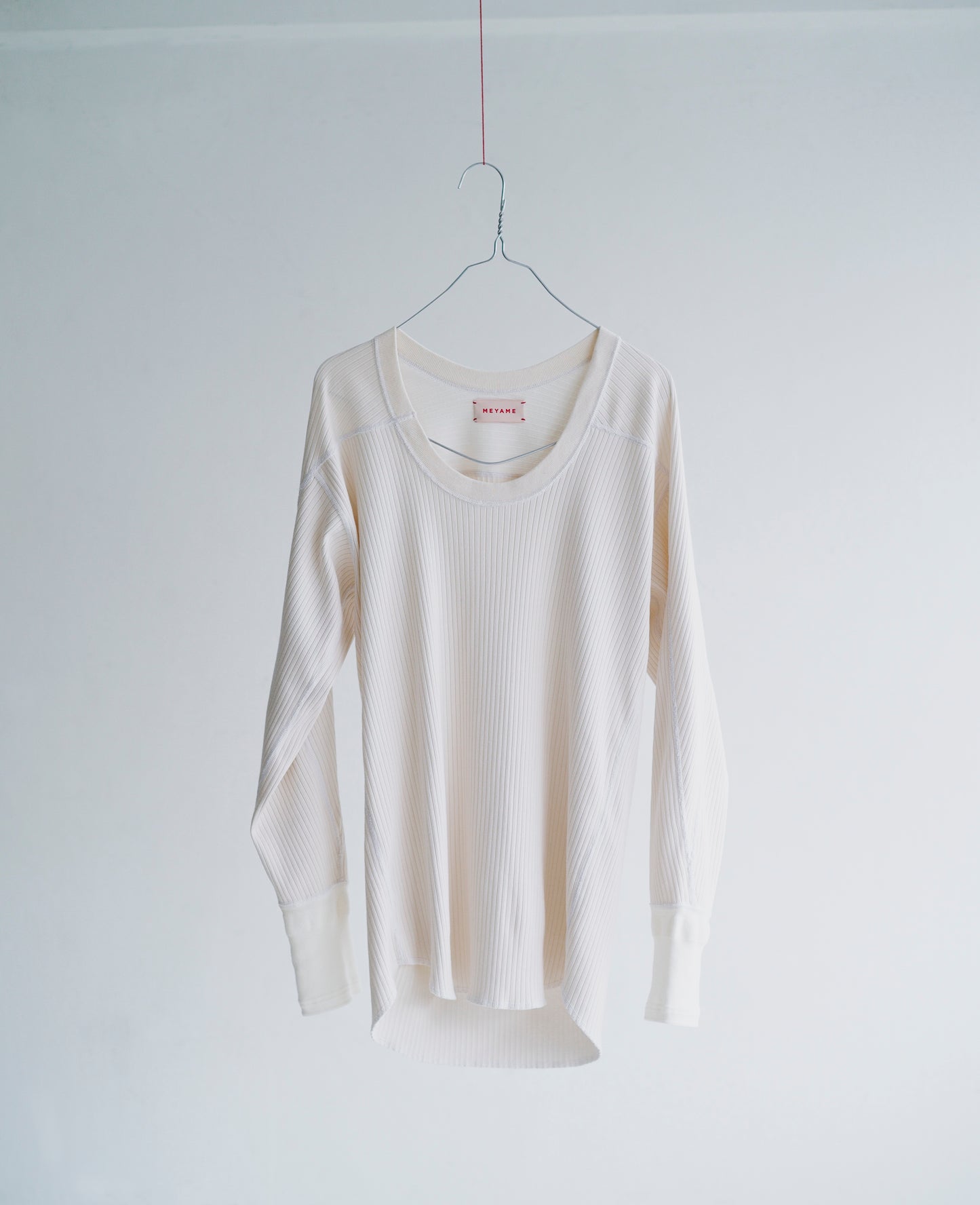 OBLONG NECK RIB PULLOVER