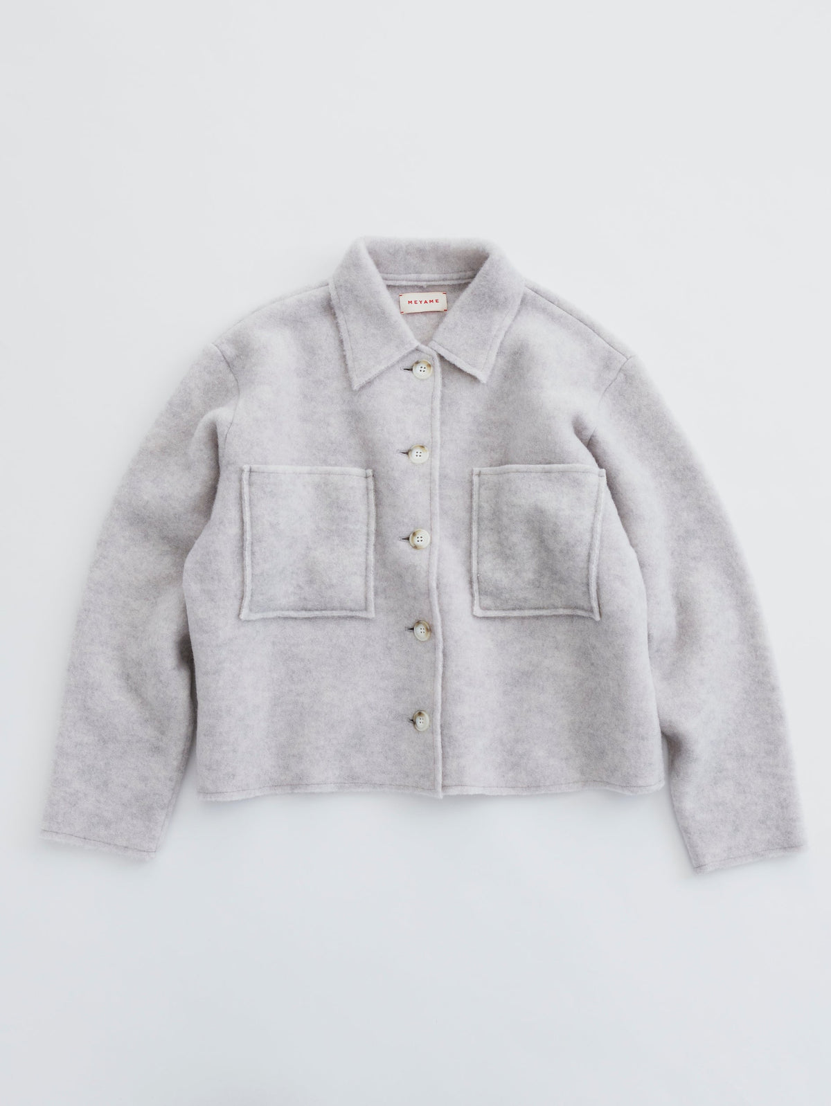 LIGHT WOOL SHORT JACKET – MEYAME