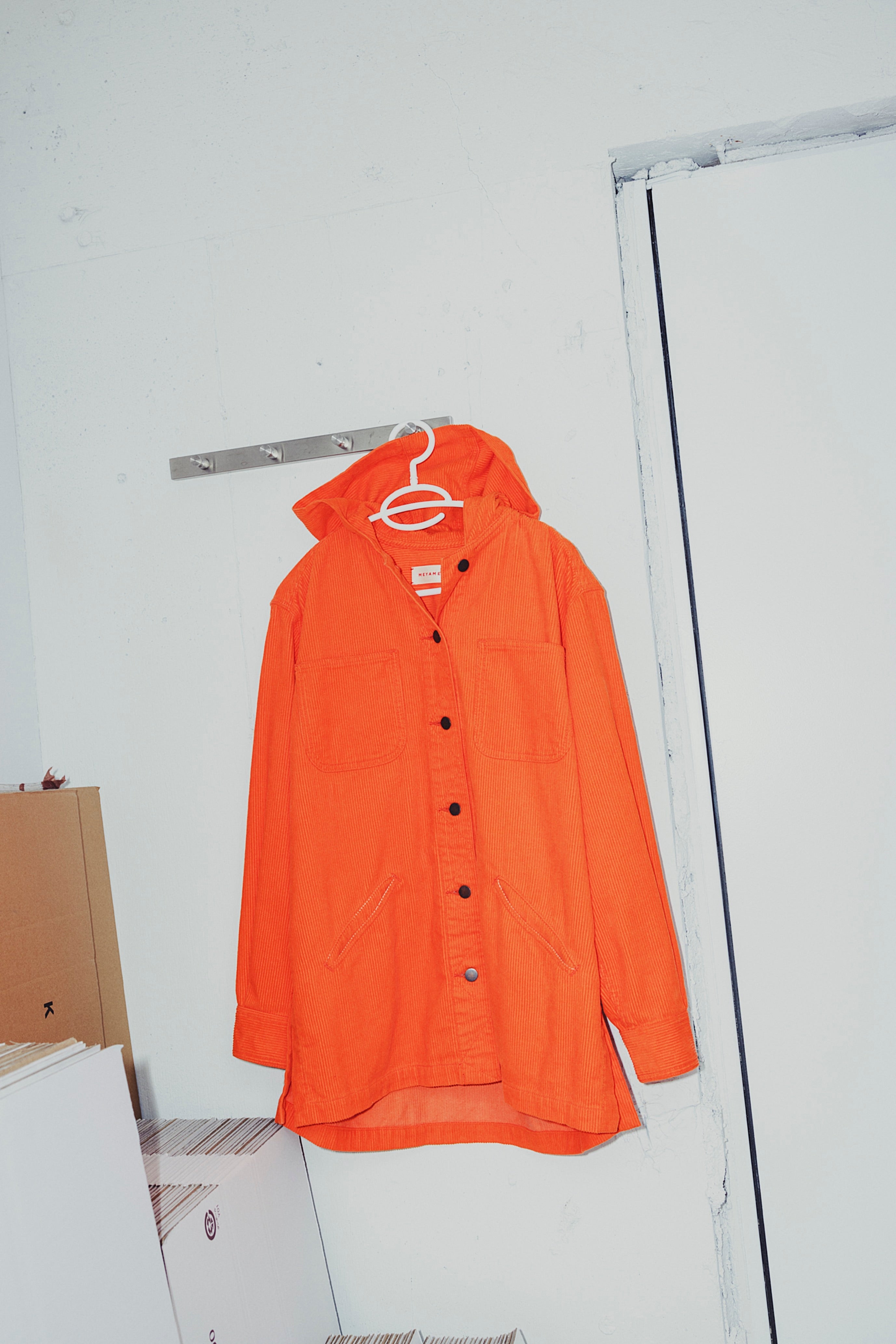 CORDUROY HOODED JACKET