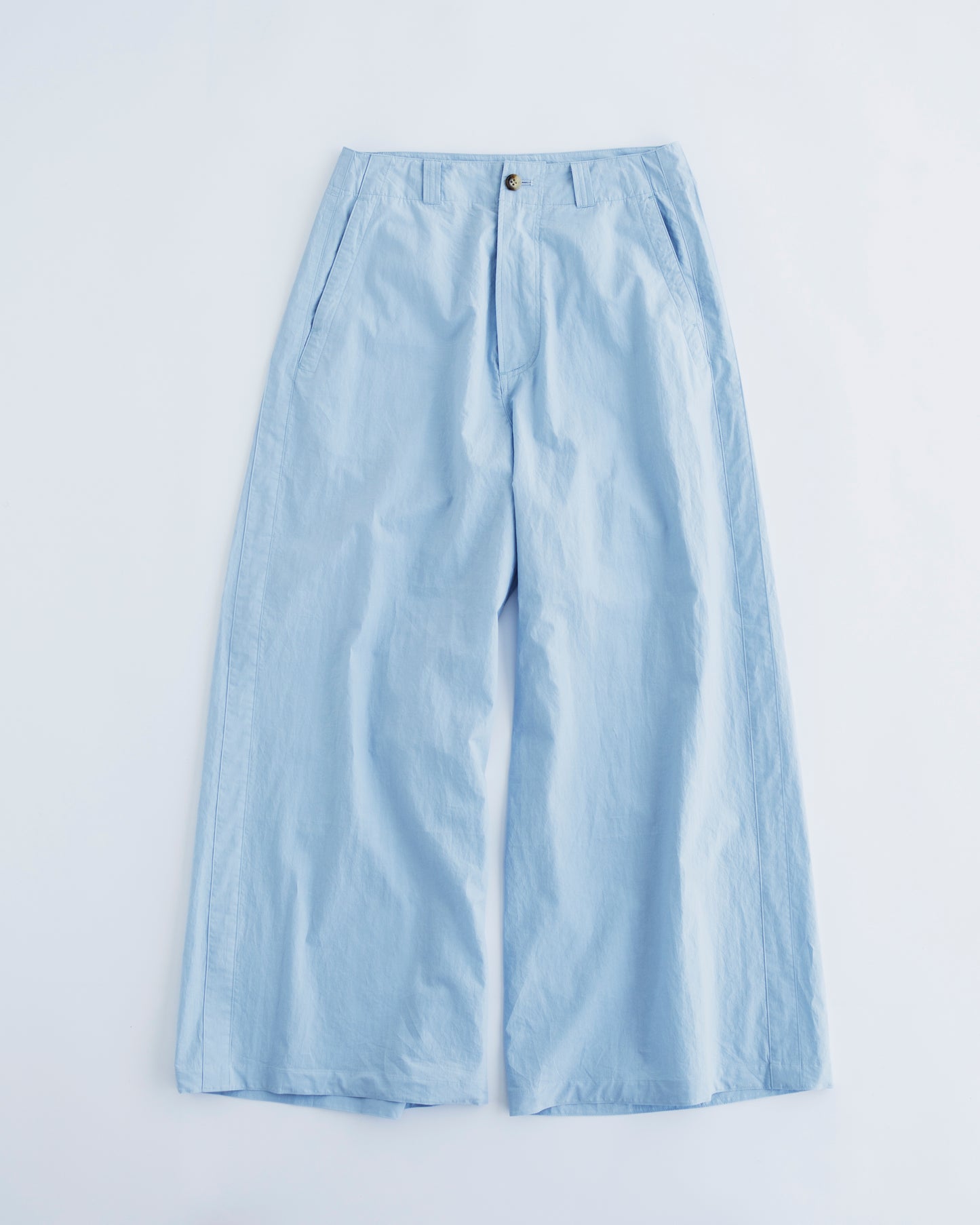 COTTON LINEN SIDE LINE WIDE PANTS