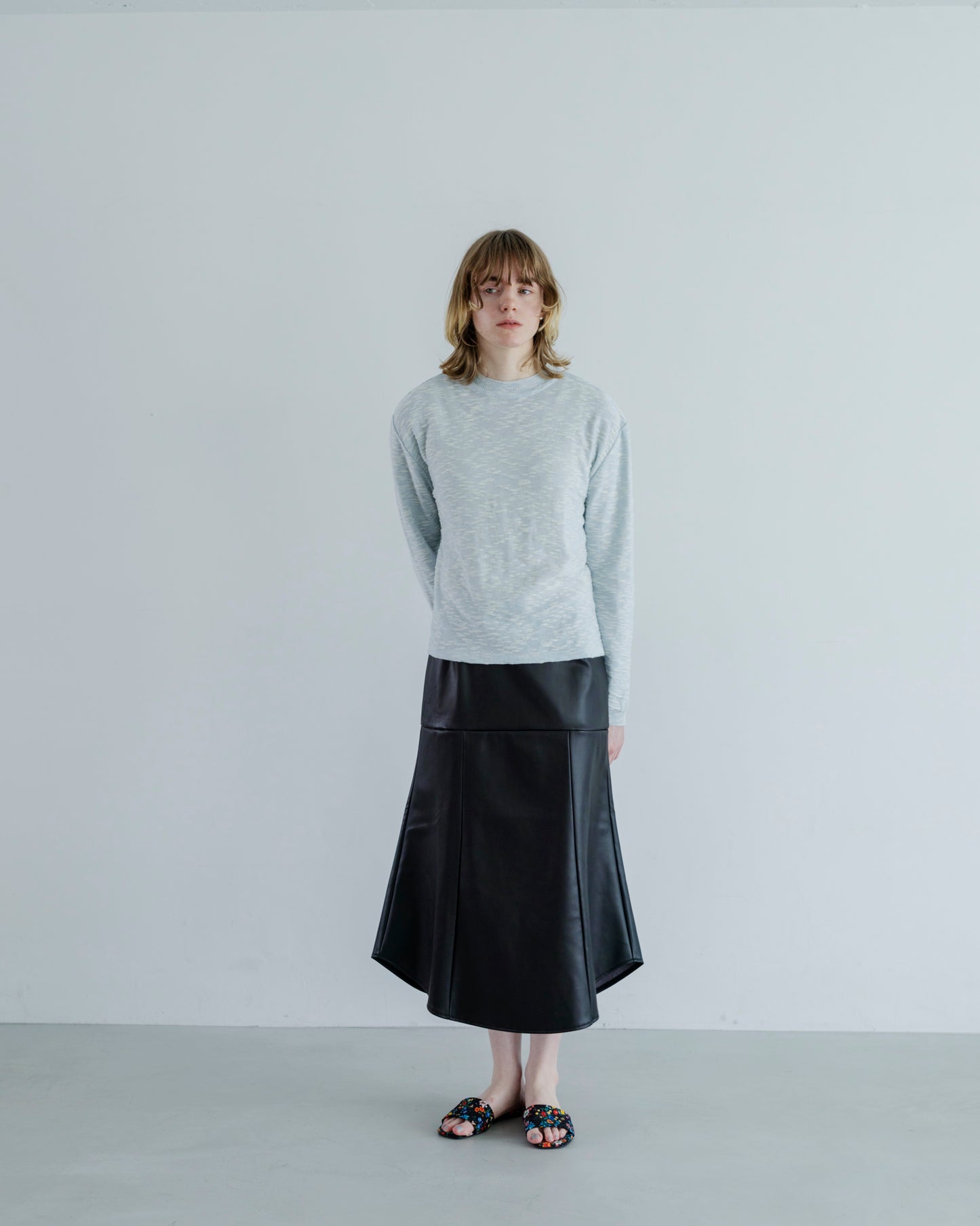 SYNTHETIC LEATHER BEAUTIFUL SKIRT