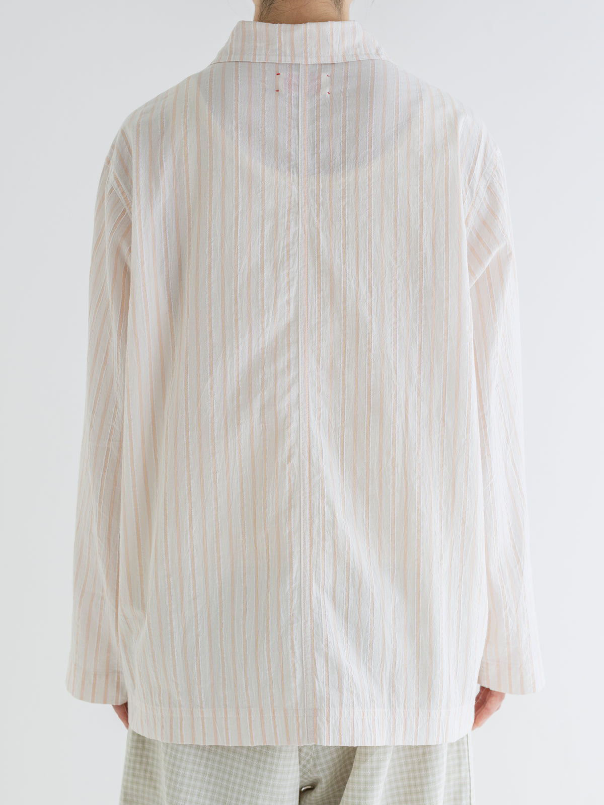 STRIPE COTTON COVERALL
