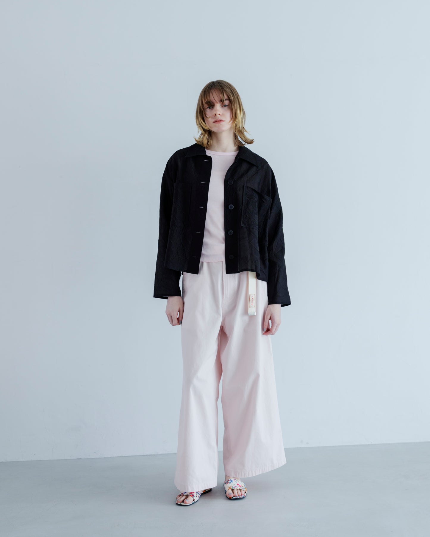 SIDE LINE WIDE PANTS