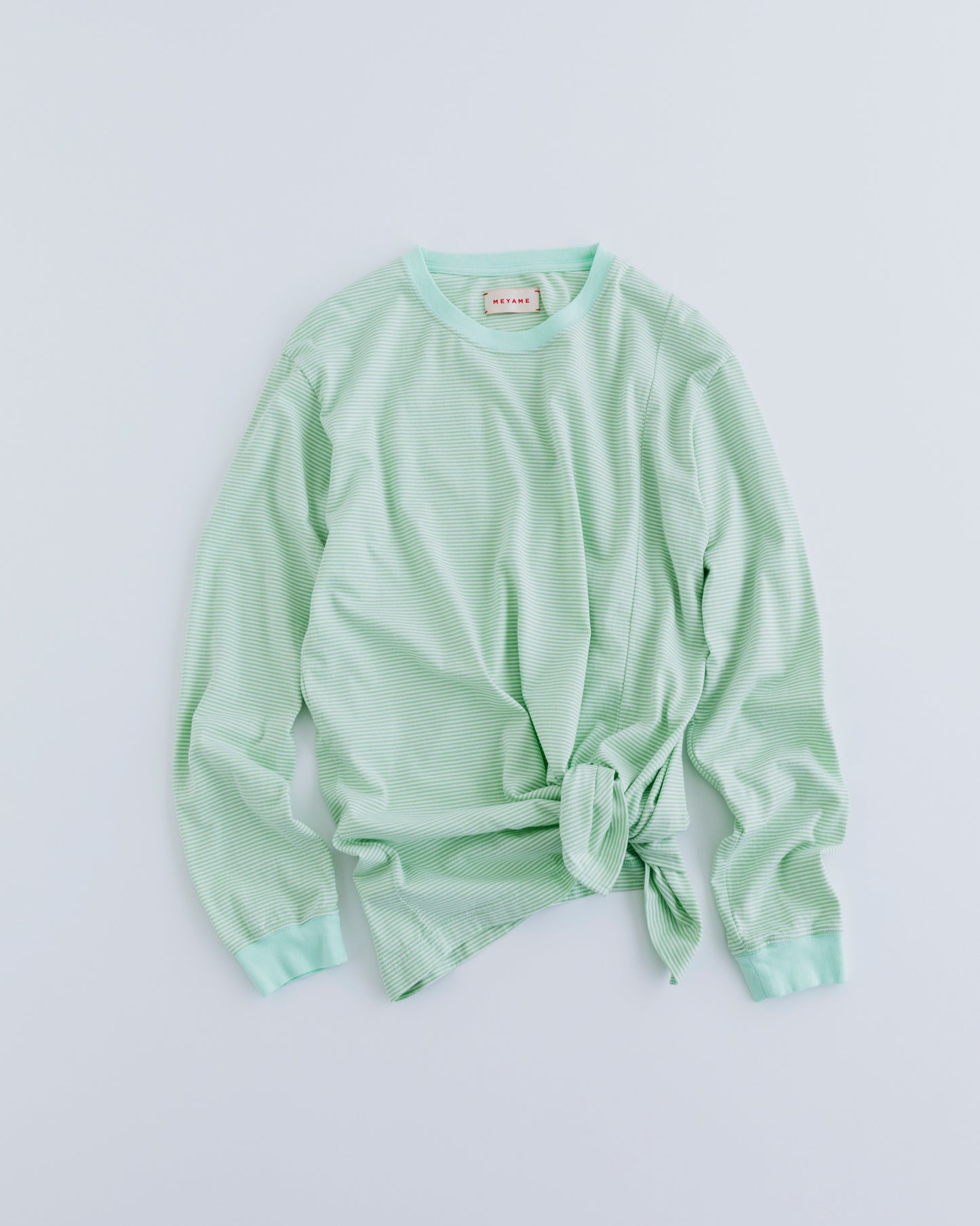 BORDER SLIT LONG SLEEVE TEE