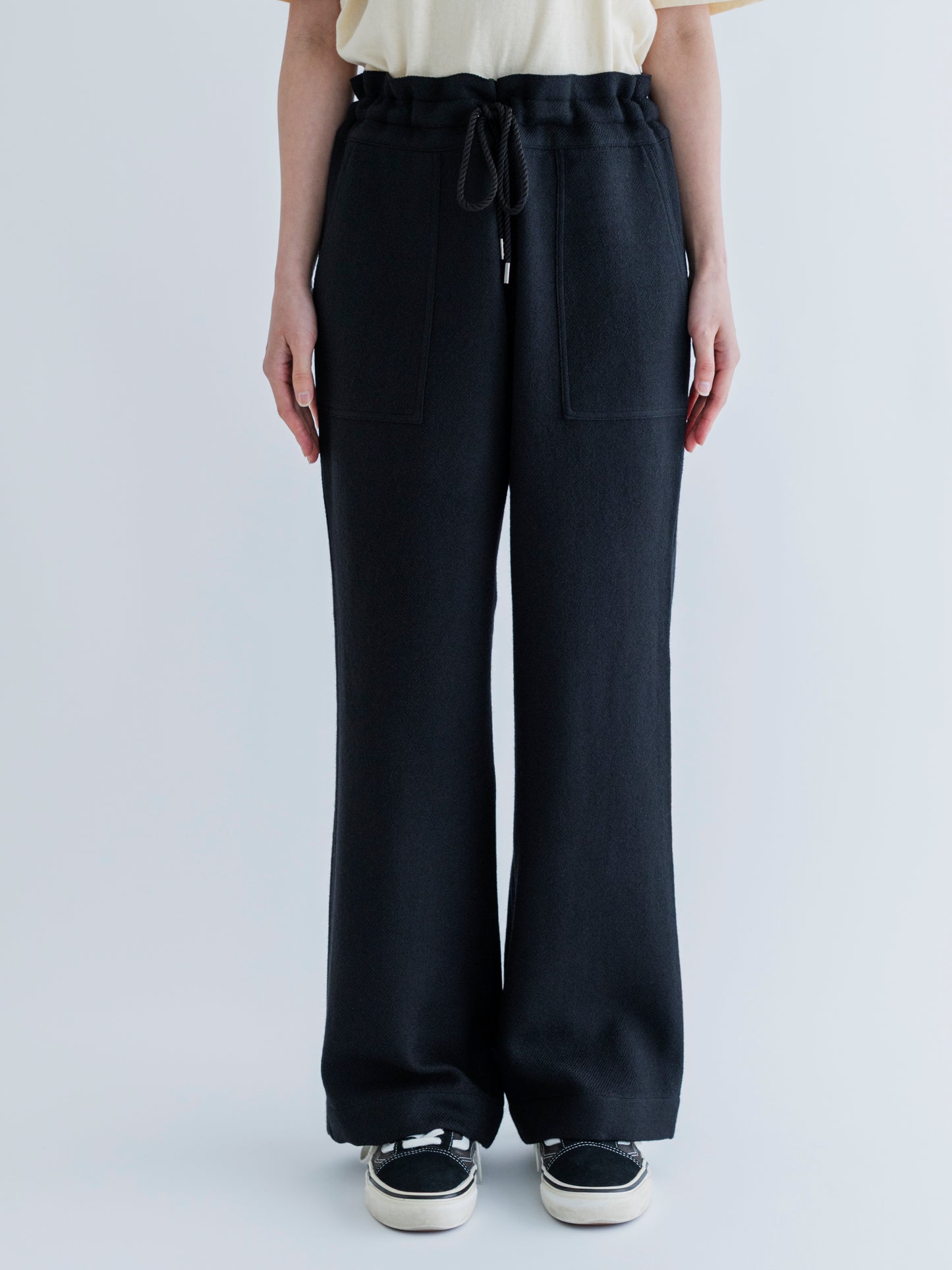 MERINO WOOL COMFORTABLE DRAWCORD PANTS