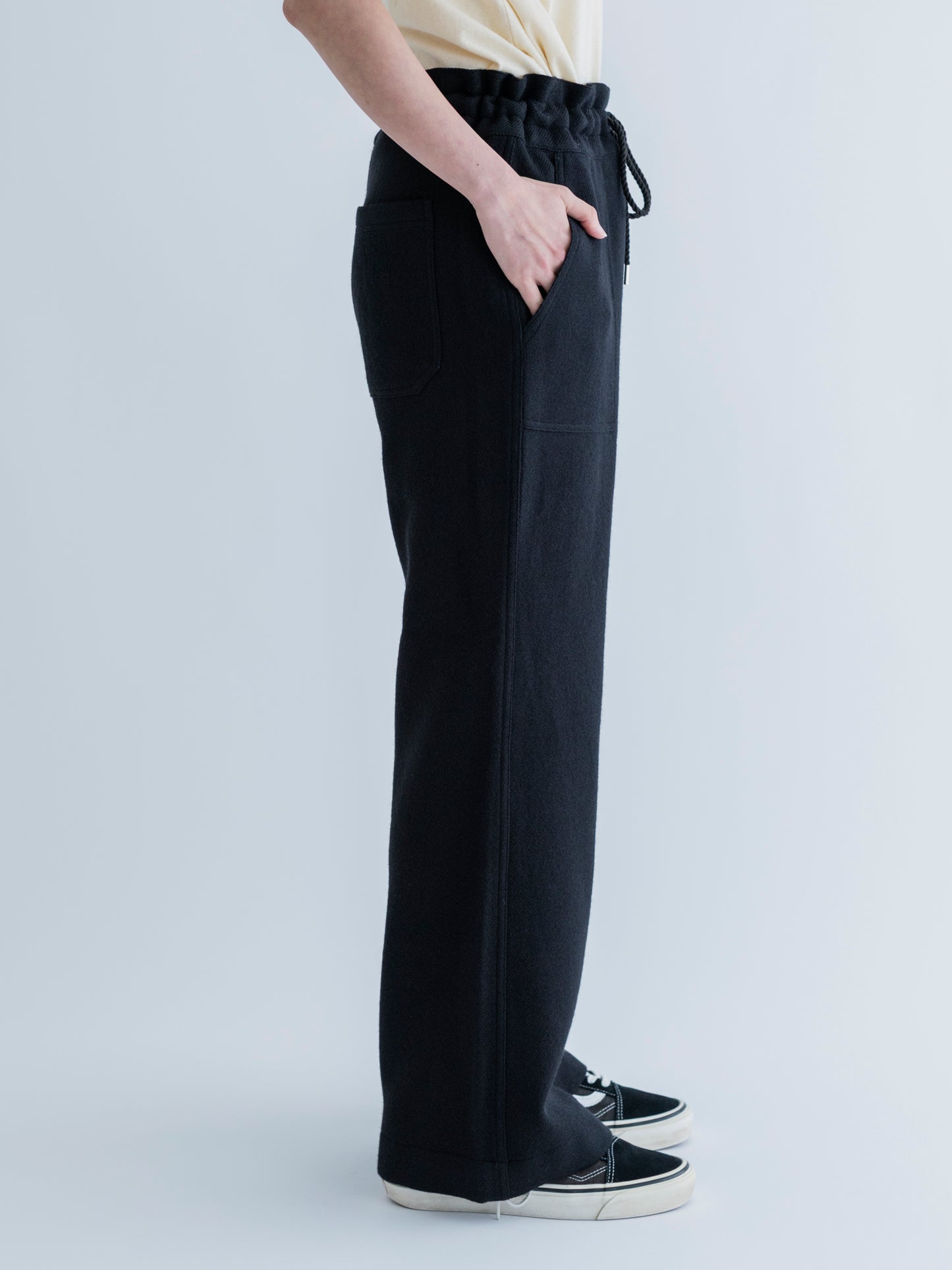 MERINO WOOL COMFORTABLE DRAWCORD PANTS
