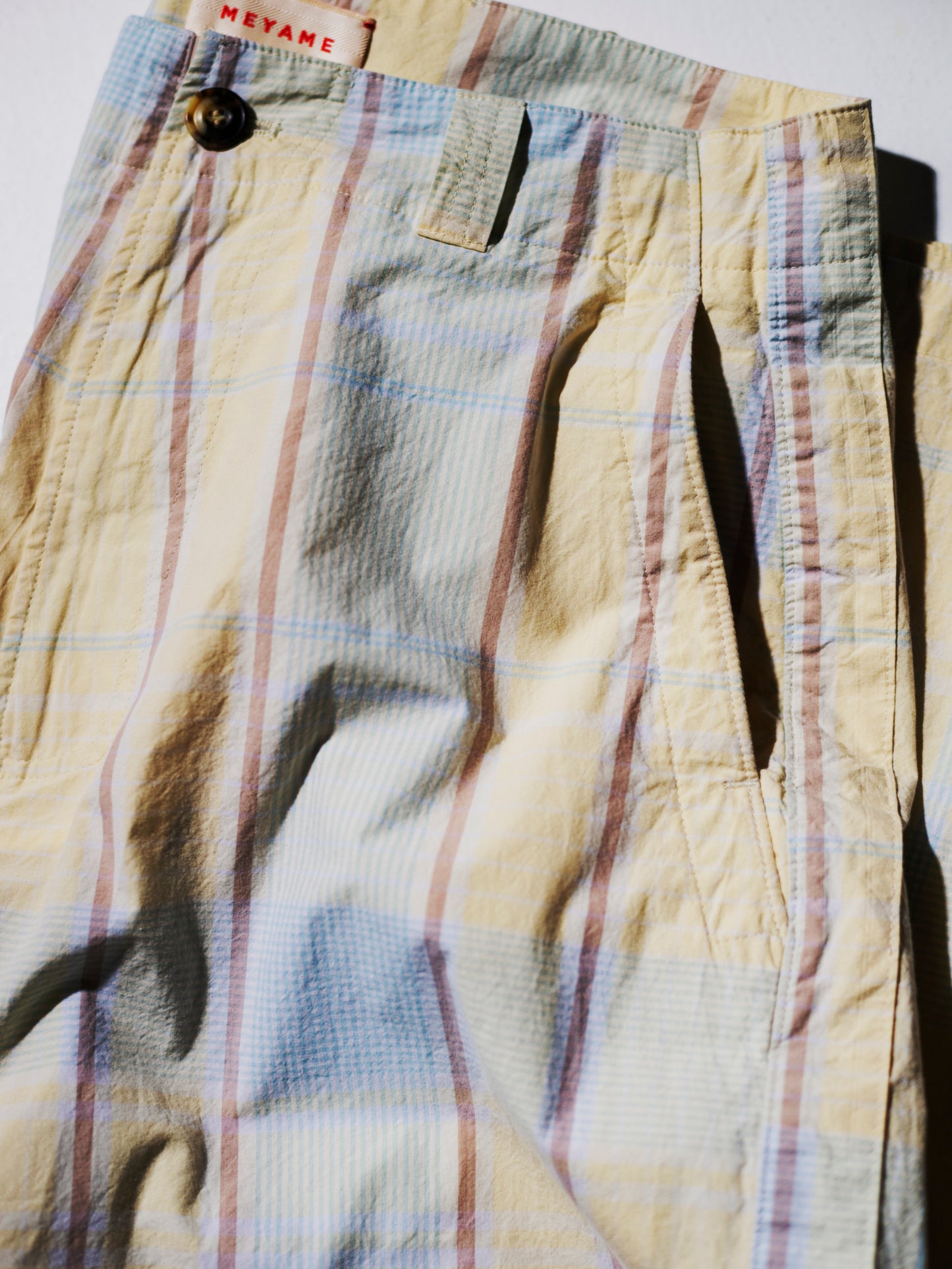 CHECK SIDE LINE WIDE PANTS
