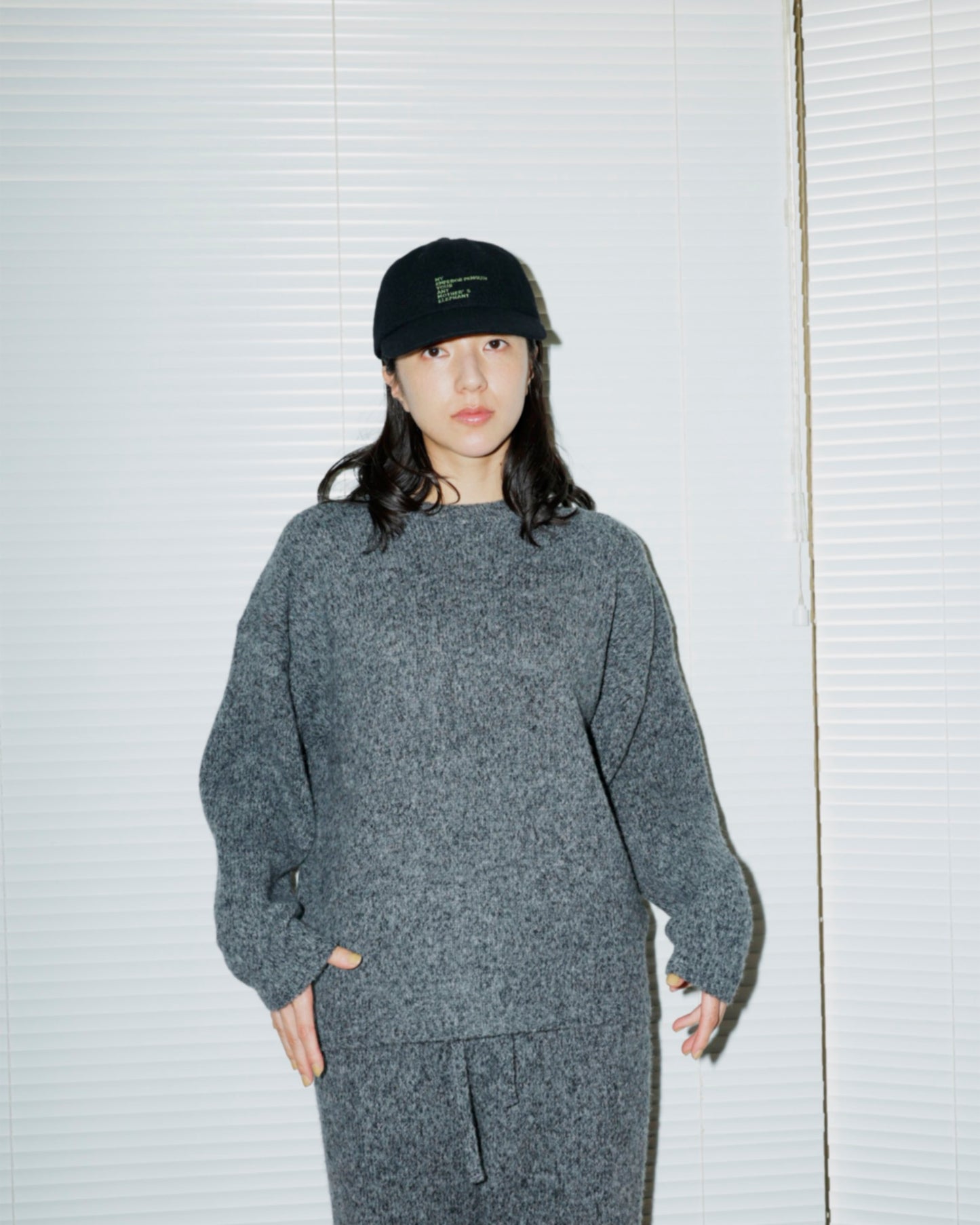 WOOL EMBROIDELY CAP (TATEYOMI)