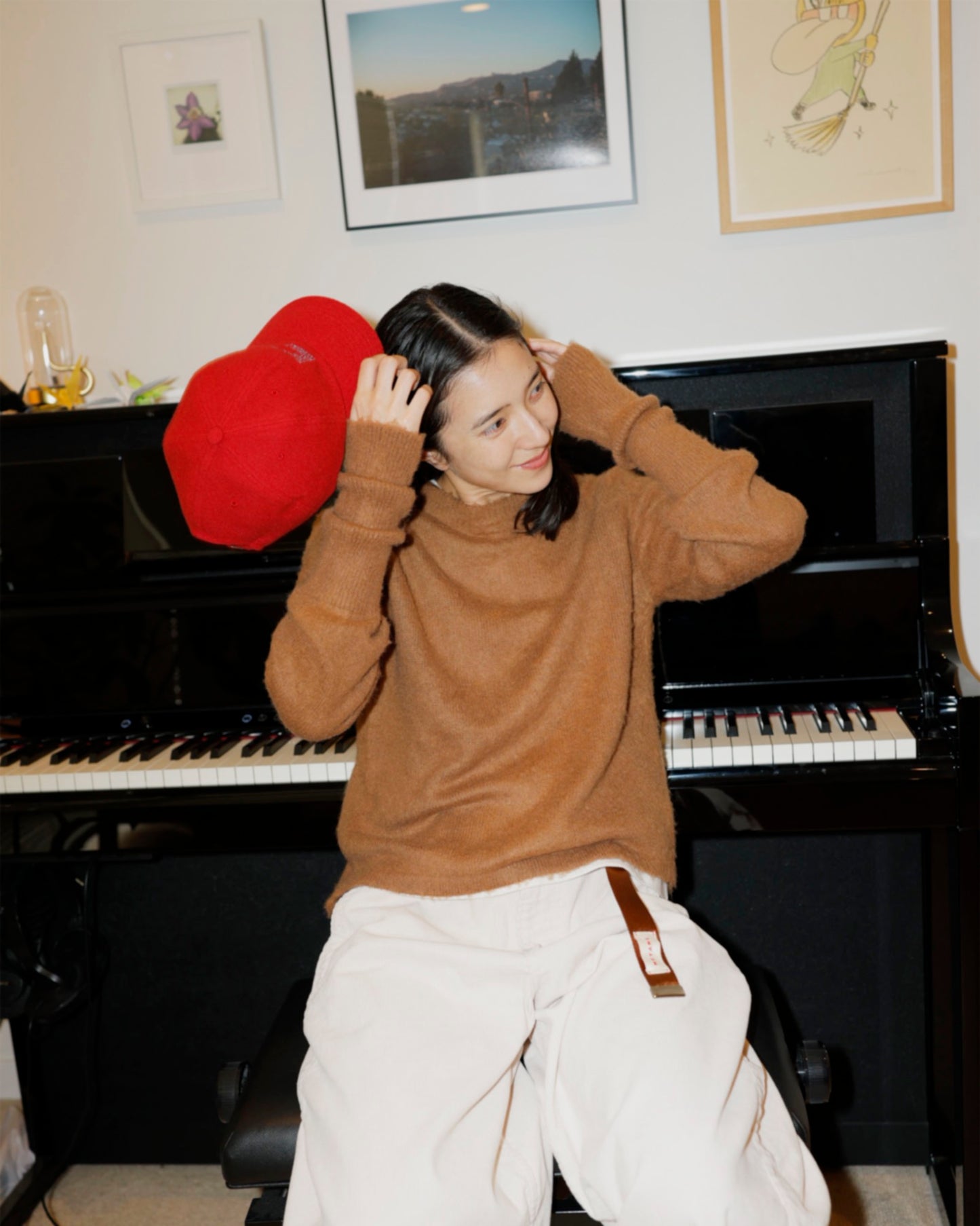 WOOL EMBROIDELY CAP (TATEYOMI)