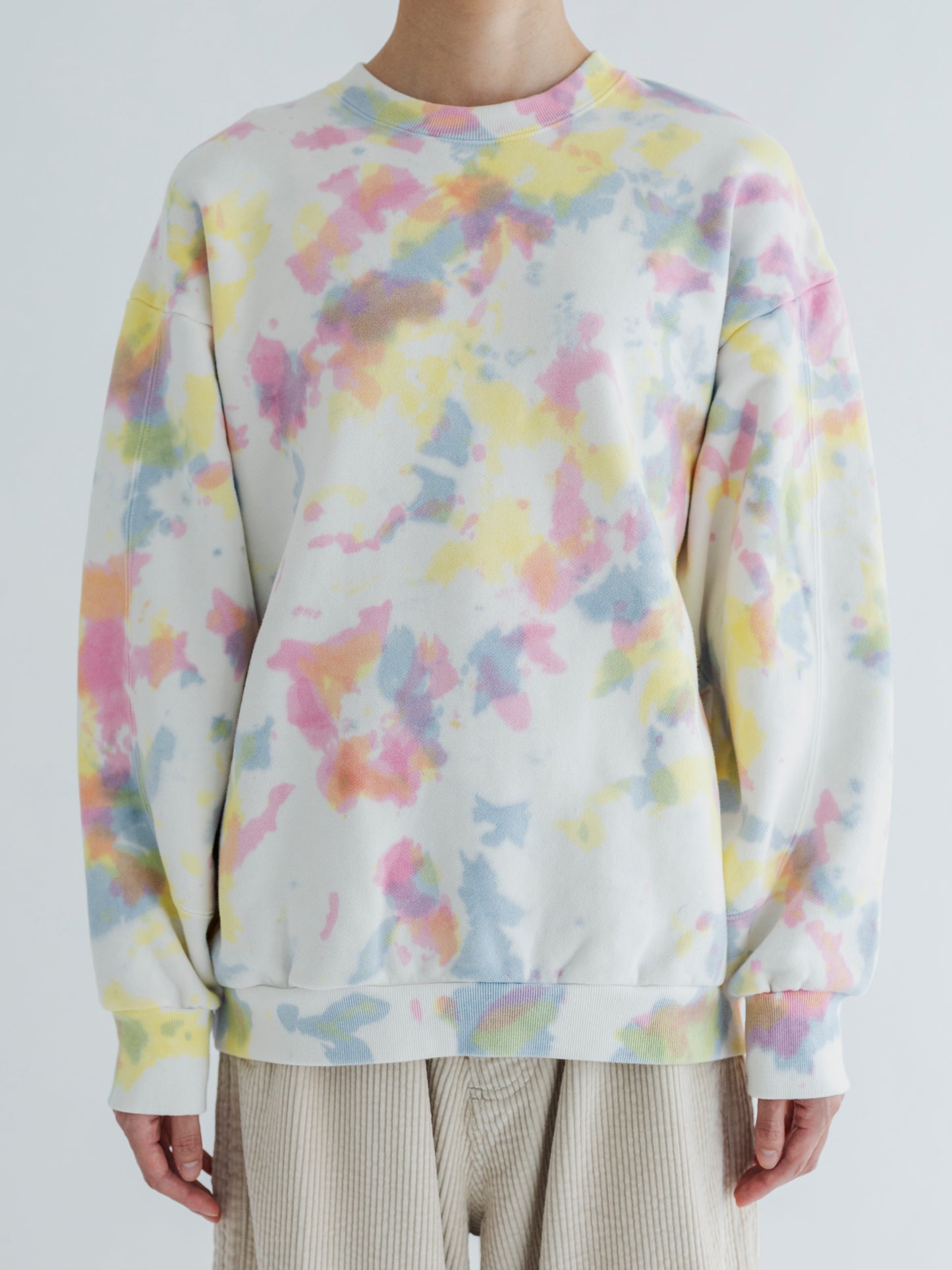 【Pre-order】TIE-DYE SWITCHING PATTERN SWEAT (BRUSHED LINING)