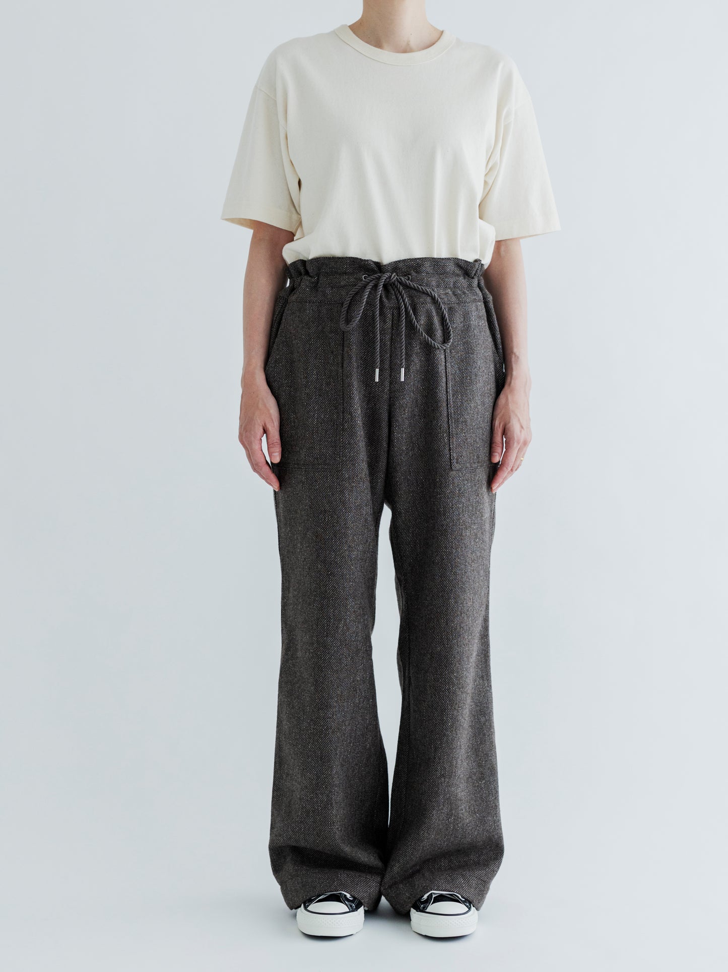 【Pre-order】WOOL DRAWCODE PANTS