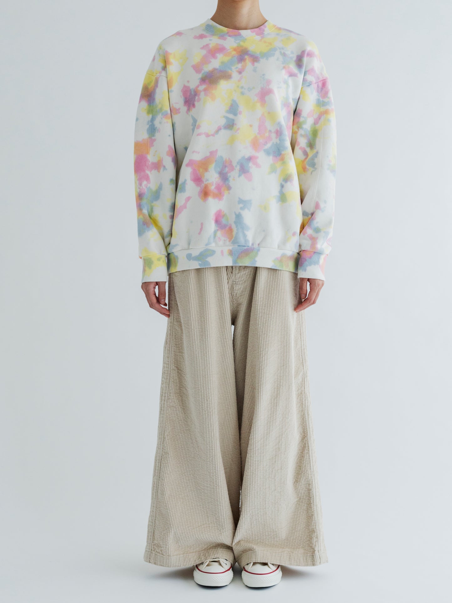 【Pre-order】TIE-DYE SWITCHING PATTERN SWEAT (BRUSHED LINING)