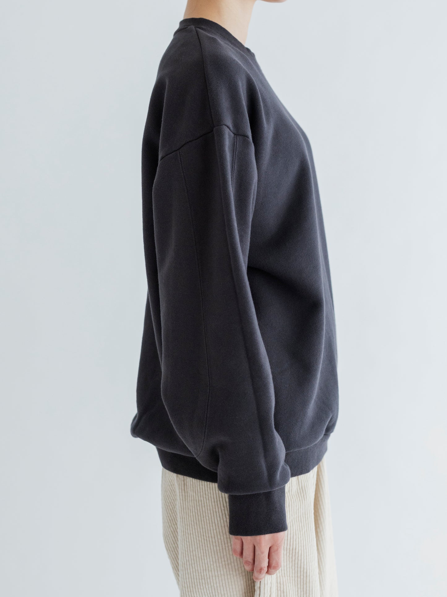 【Pre-order】SWITCHING PATTERN SWEAT (BRUSHED LINING)