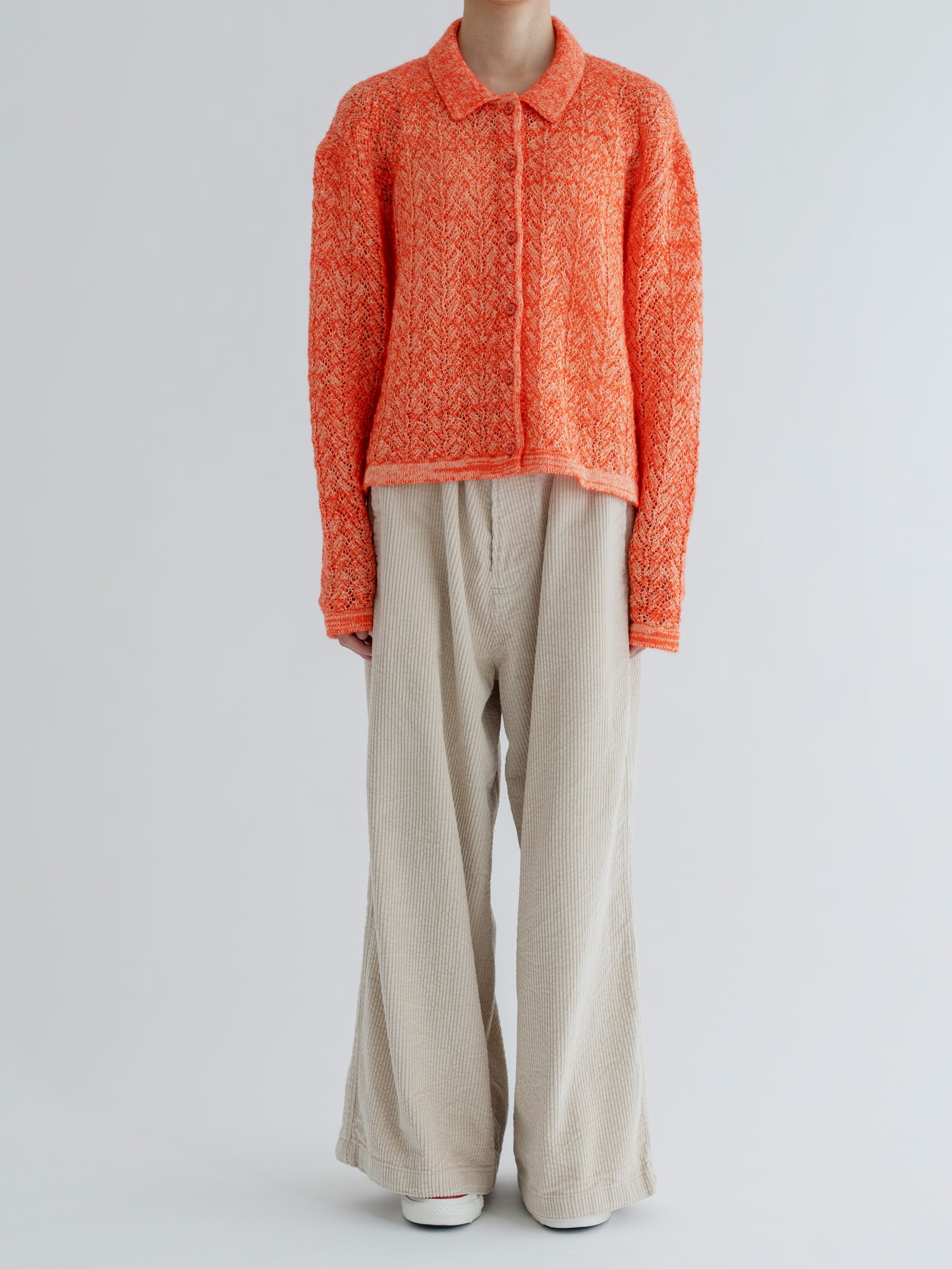 【Pre-order】WOOL LACE KNIT CARDIGAN
