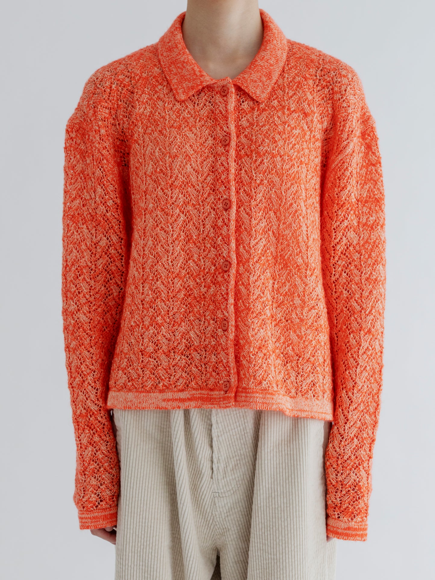 【Pre-order】WOOL LACE KNIT CARDIGAN