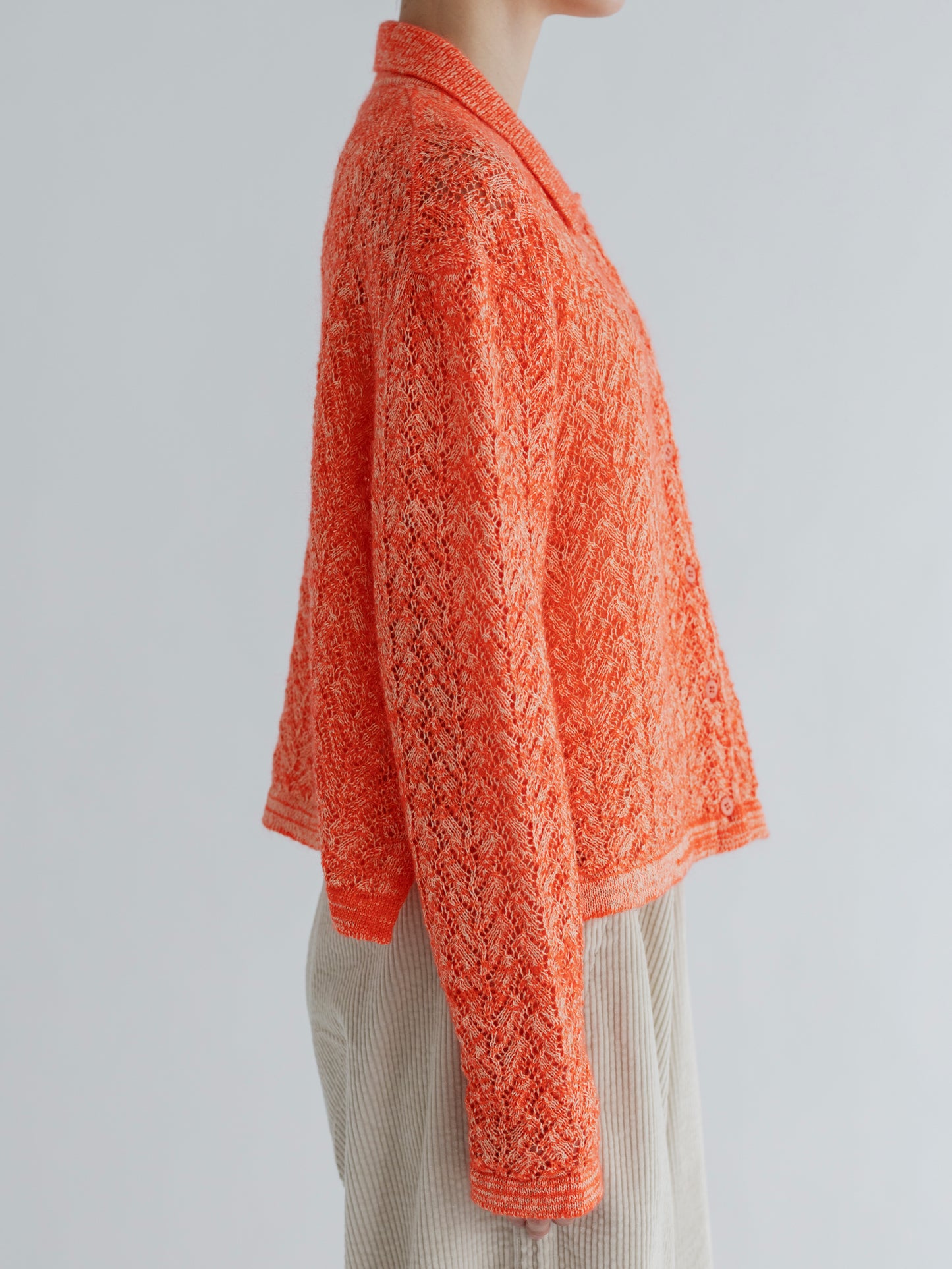 【Pre-order】WOOL LACE KNIT CARDIGAN