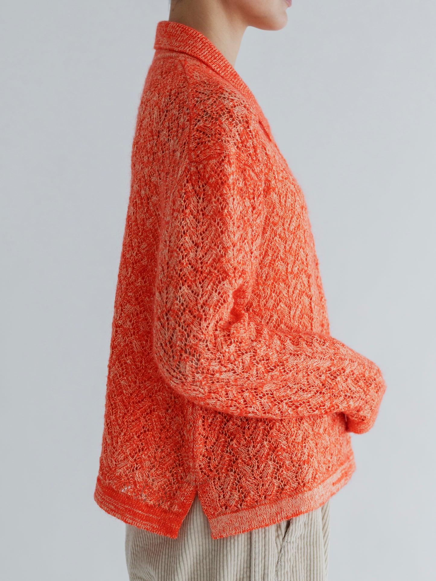 【Pre-order】WOOL LACE KNIT CARDIGAN