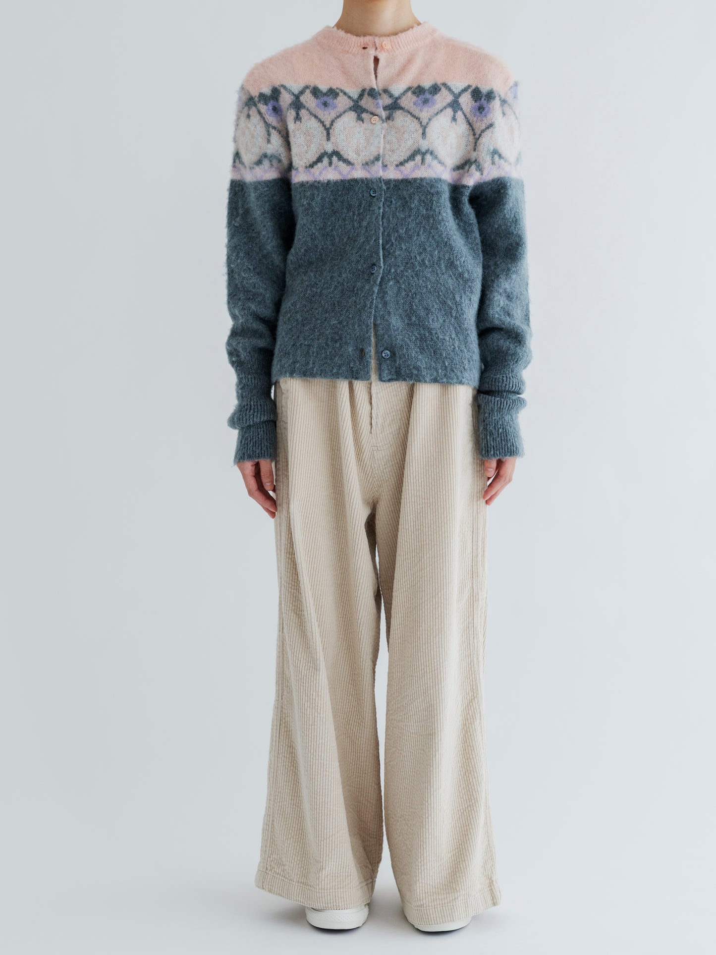 【Pre-order】PATTERN FLUFFY PULLOVER / CARDIGAN