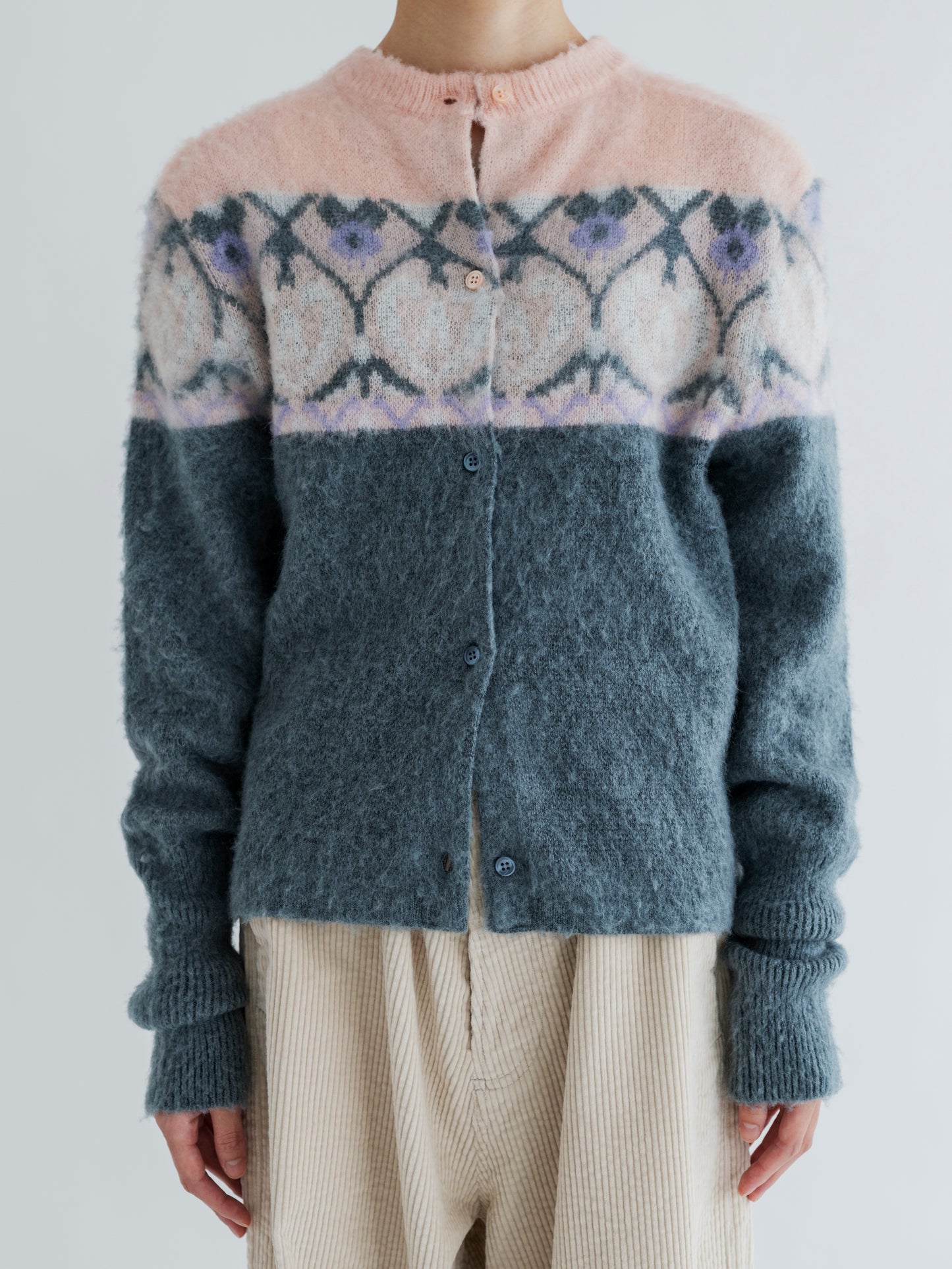 【Pre-order】PATTERN FLUFFY PULLOVER / CARDIGAN