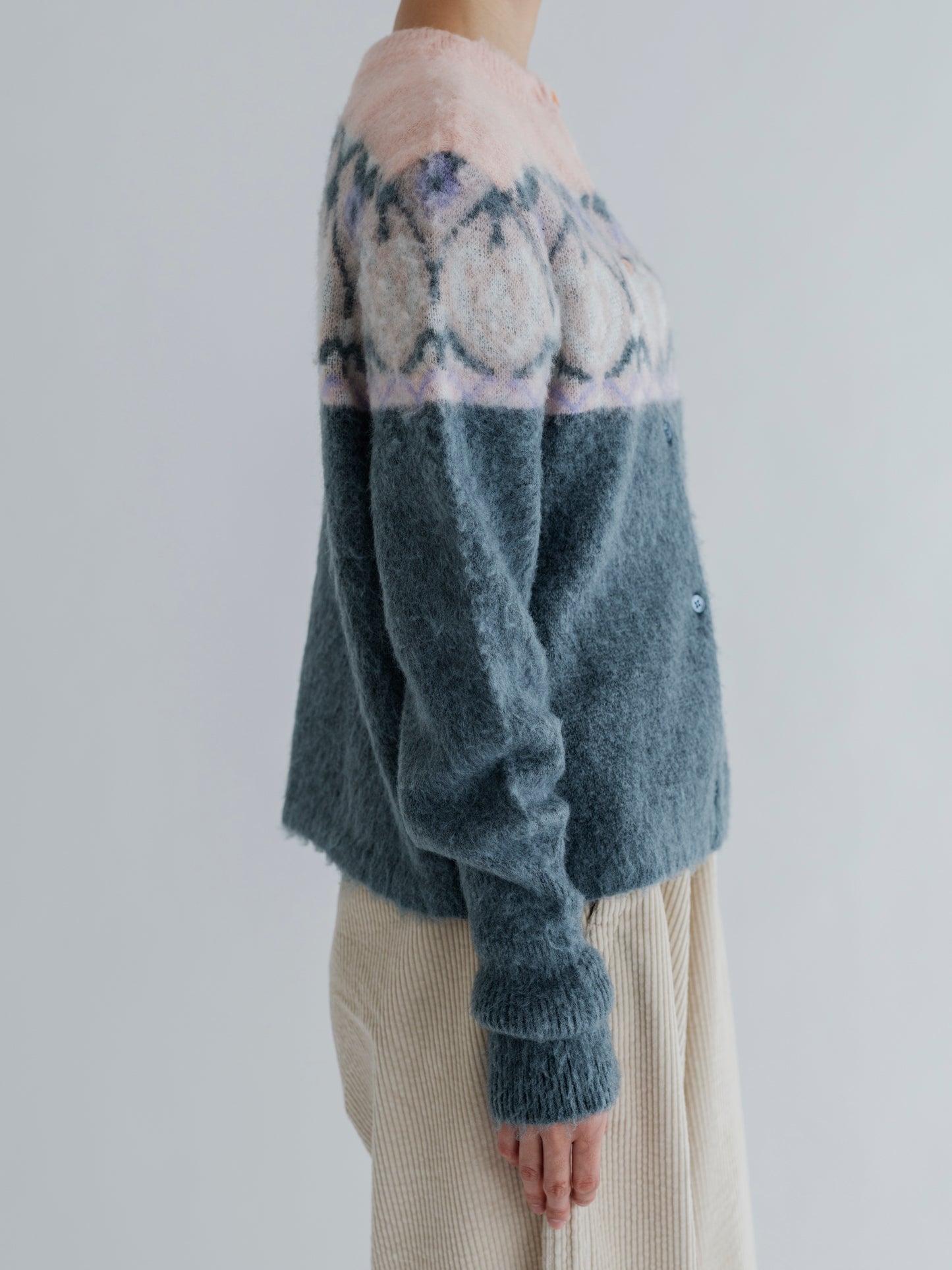 【Pre-order】PATTERN FLUFFY PULLOVER / CARDIGAN