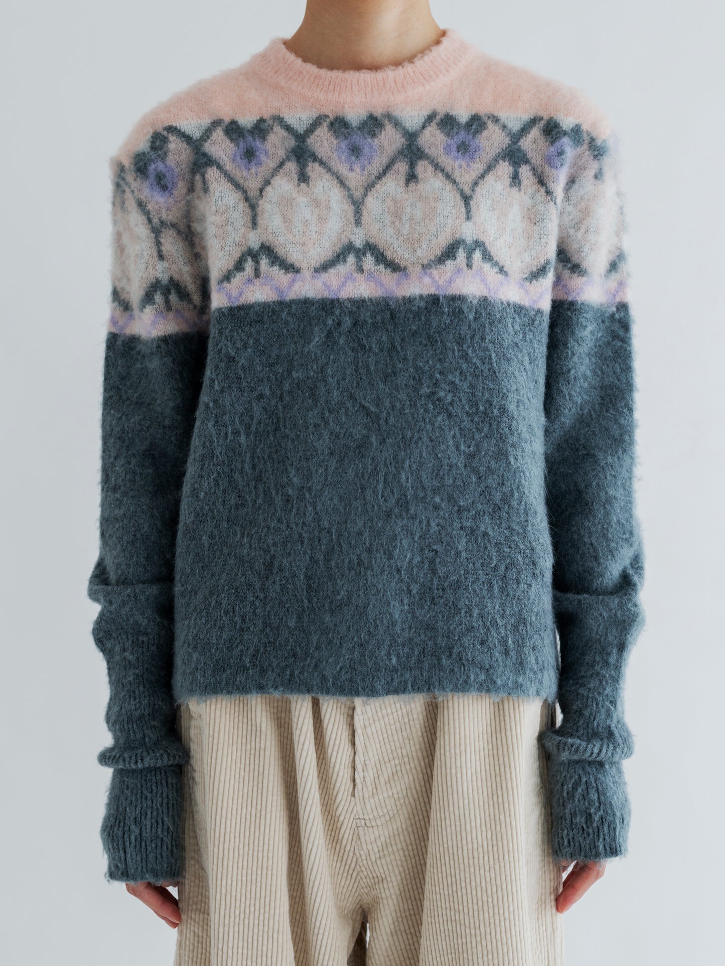 【Pre-order】PATTERN FLUFFY PULLOVER / CARDIGAN