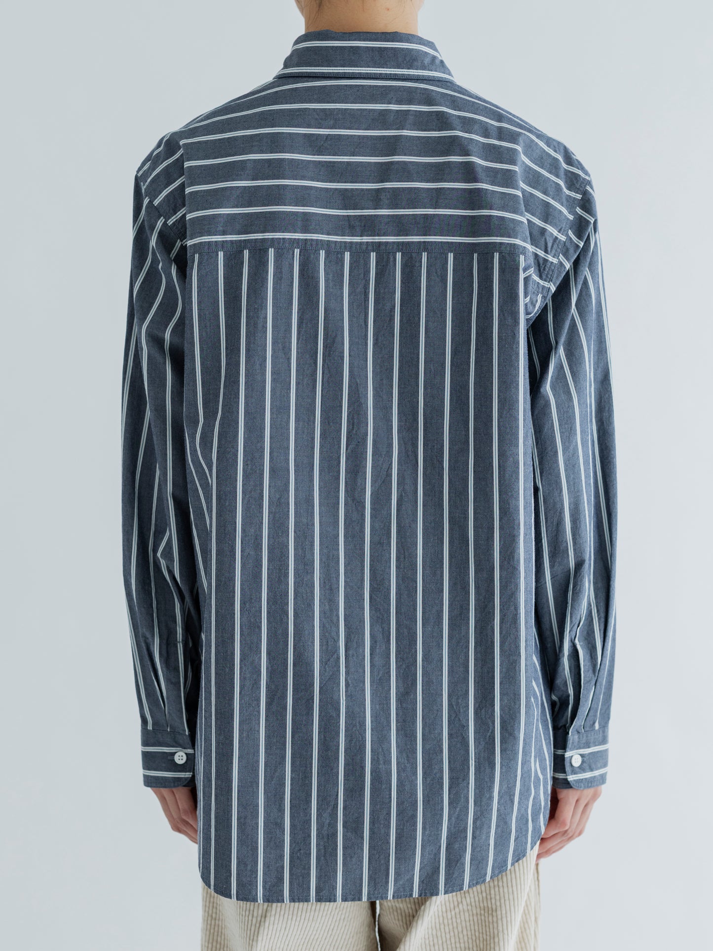 【Pre-order】STRIPED BOW-TIE BLOUSE