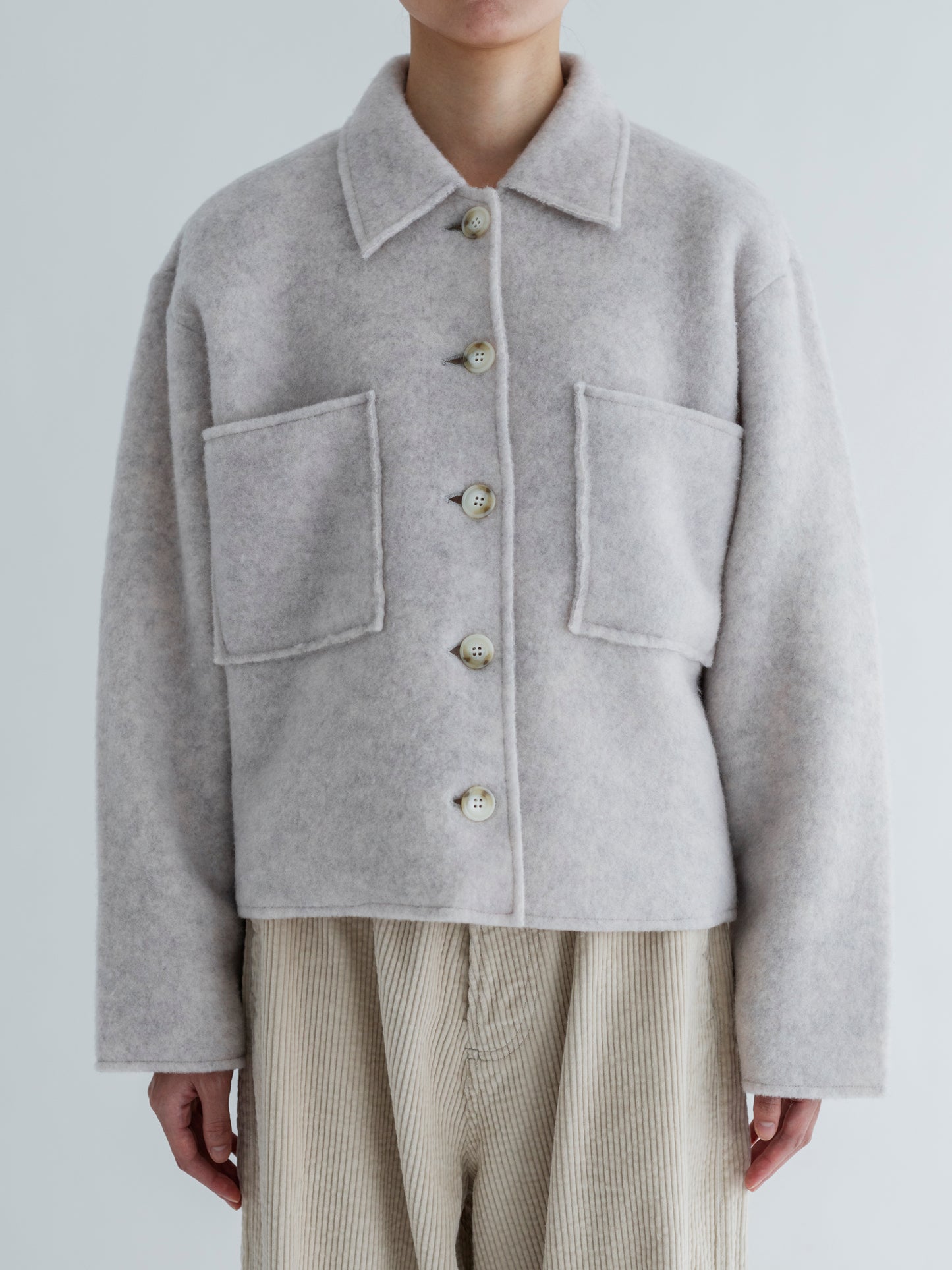 【Pre-order】LIGHT WOOL SHROT JACKET