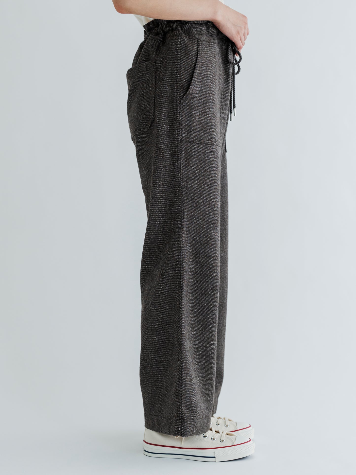 【Pre-order】WOOL DRAWCODE PANTS