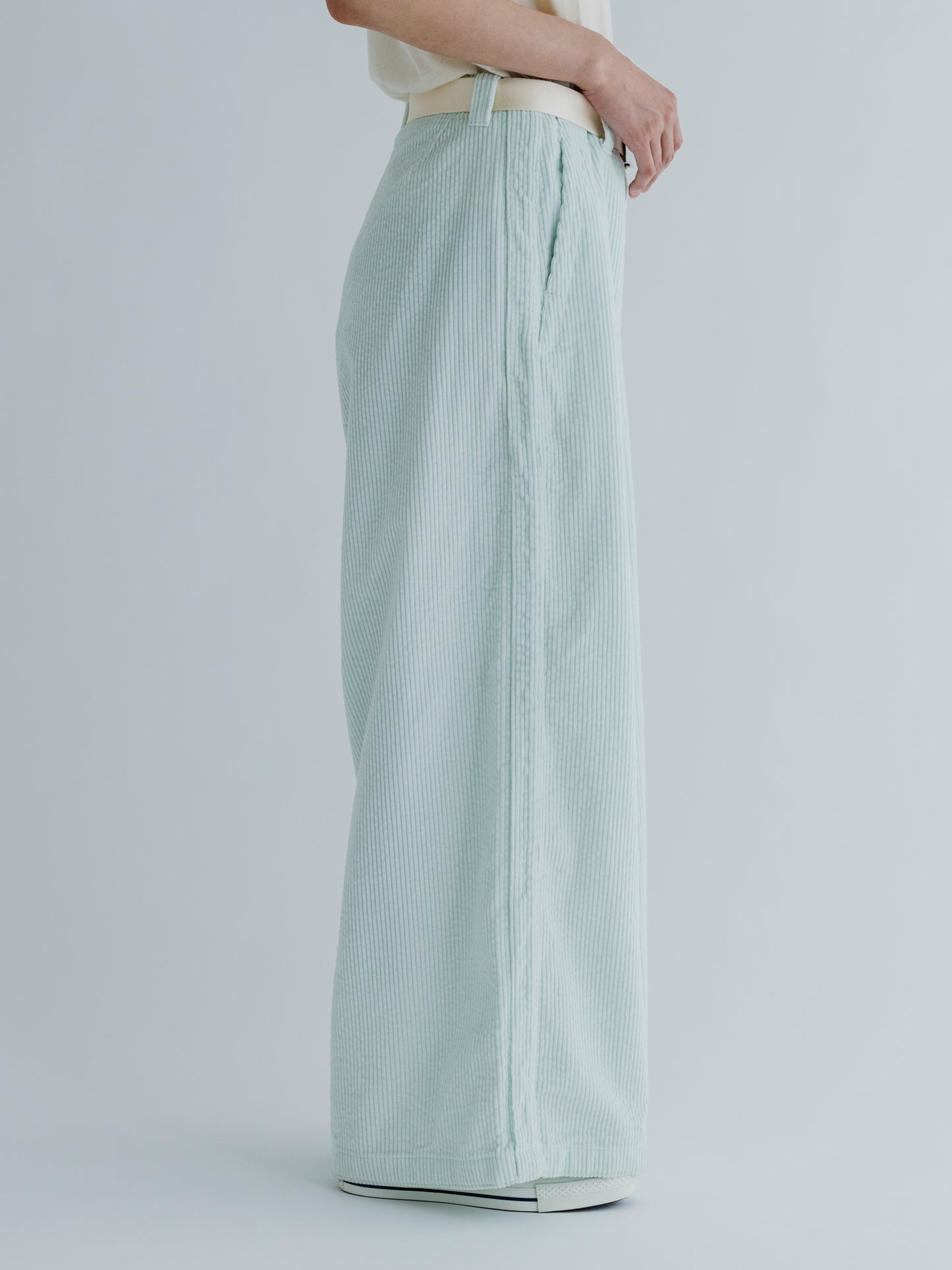 【Pre-order】CORDUROY SIDE LINE WIDE PANTS